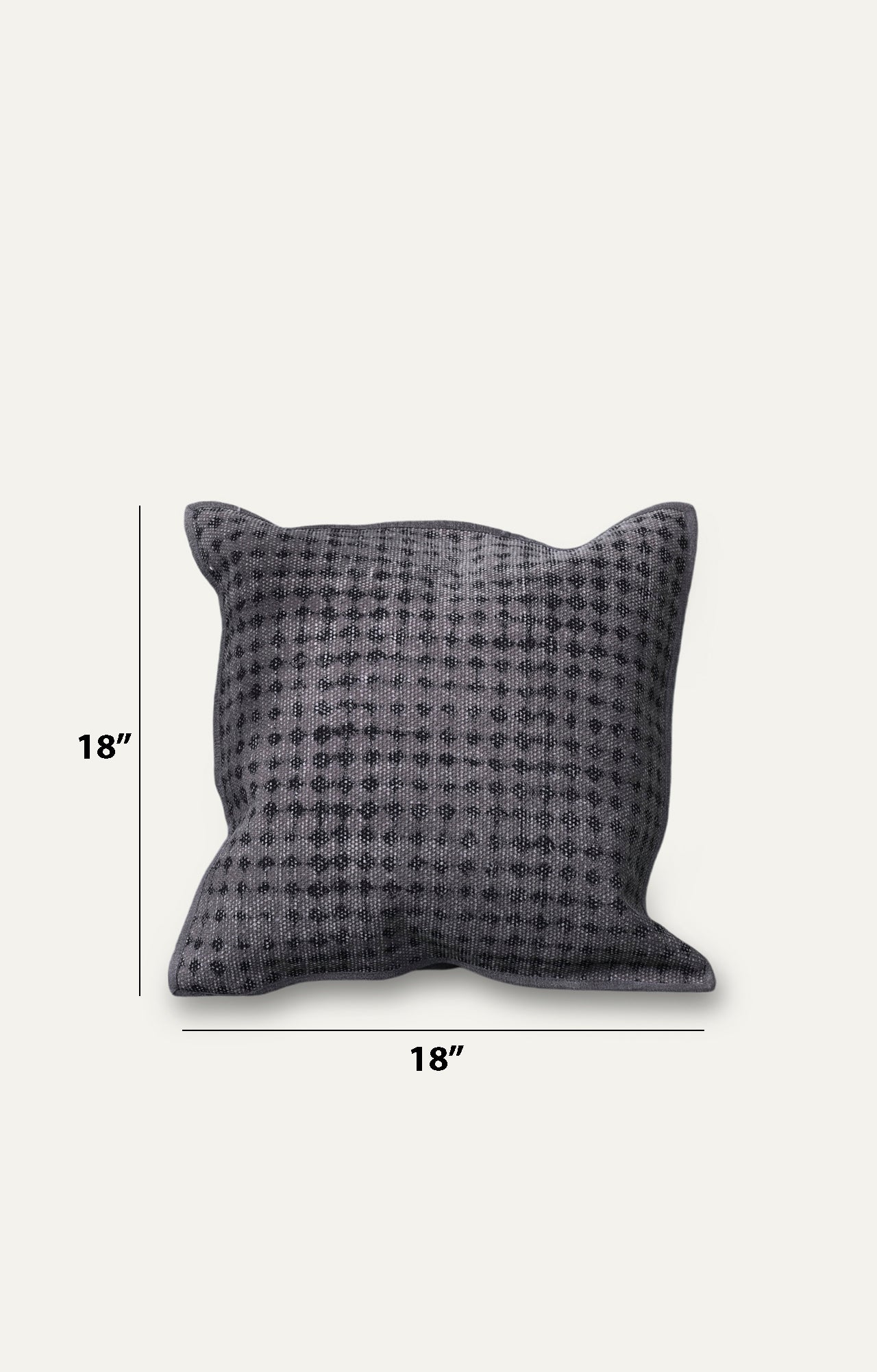 Black Diamond Cotton Cushion Cover