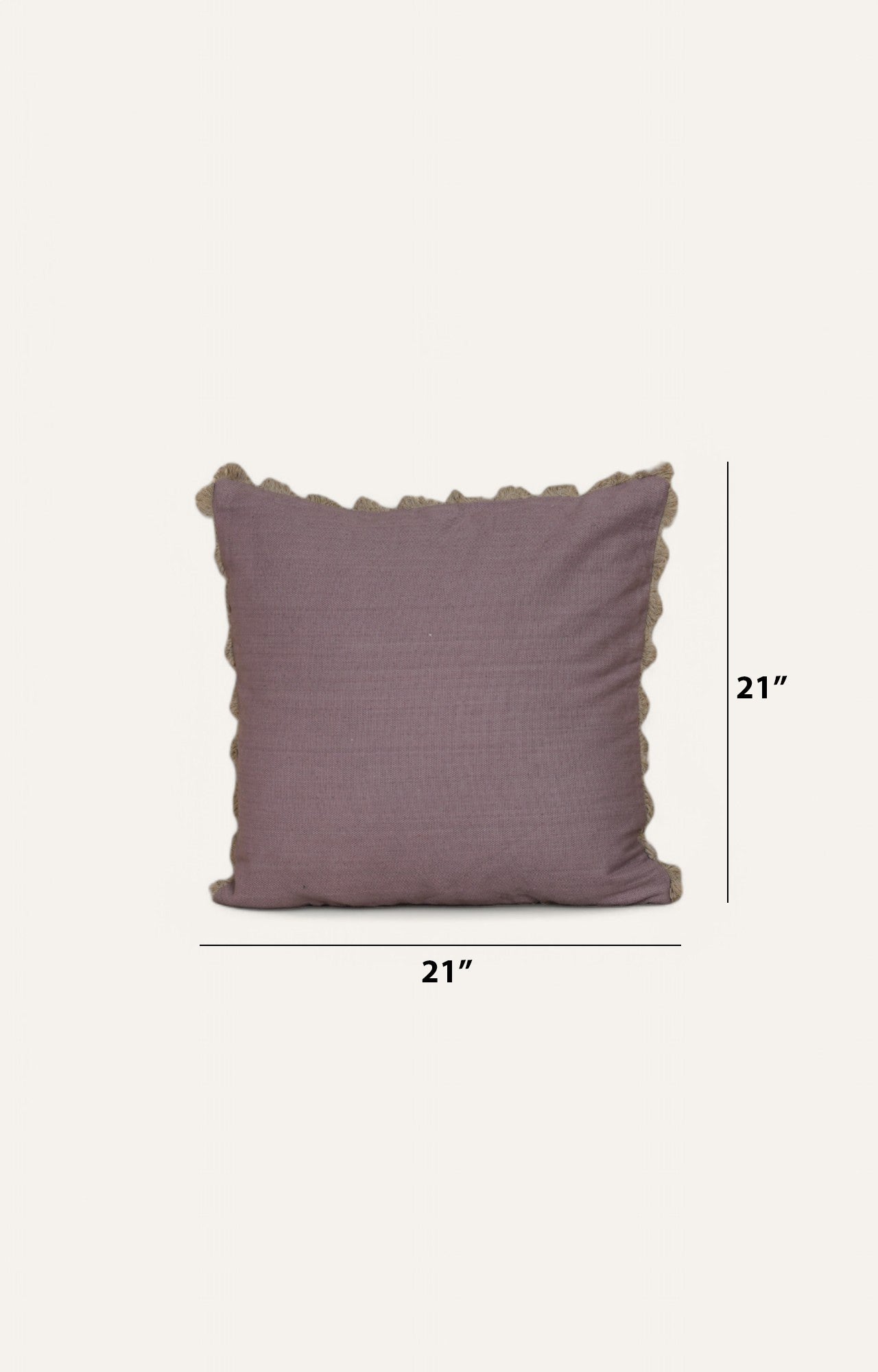 Minimal Mauve Printed Cushion
