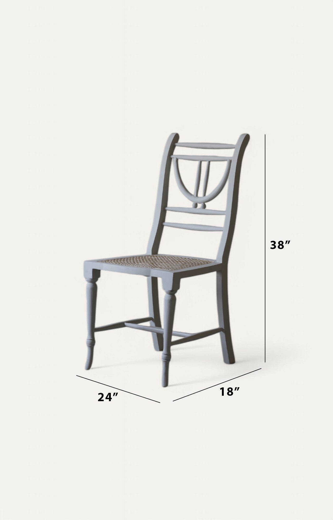 Gustavian Cane-Seat Dining Chair