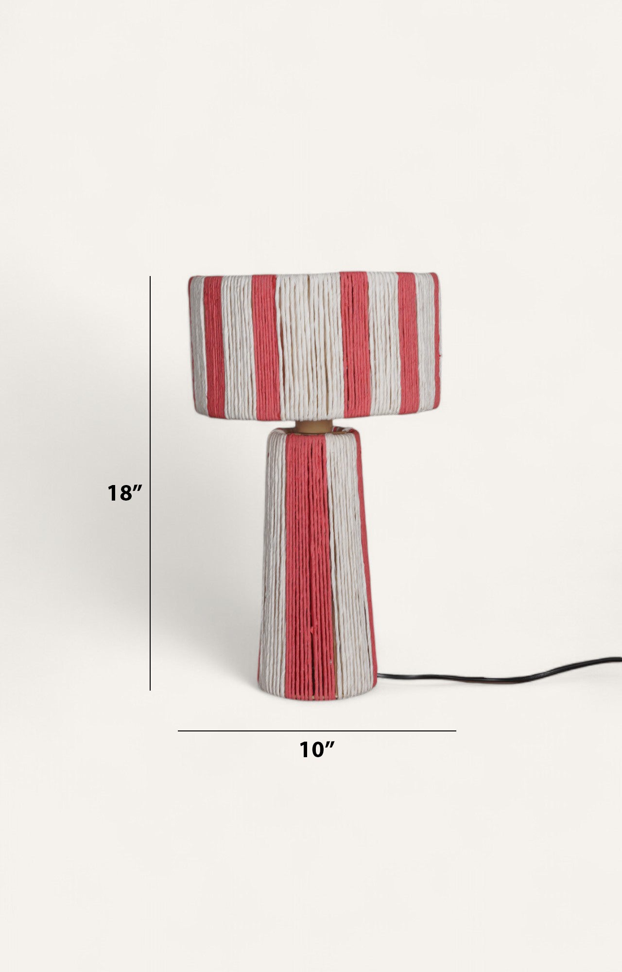 Coral Calling: Raffia Rope Table Lamp
