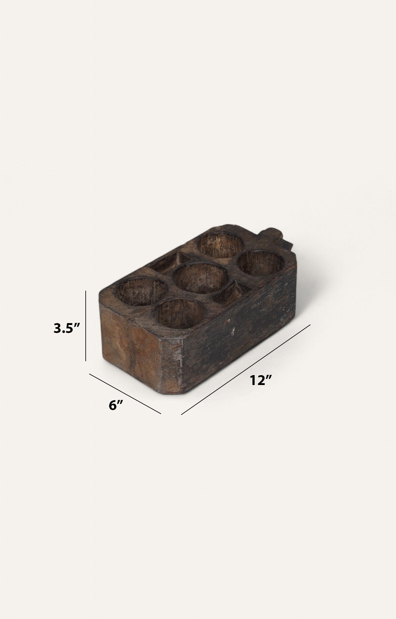 Char Block Candle Tray