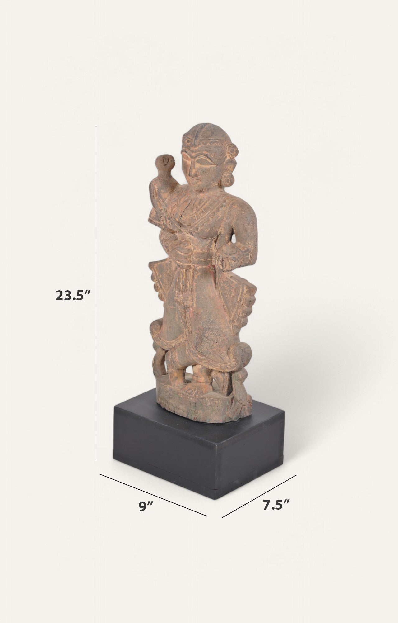 Standing Krishna Sculpture with Flute