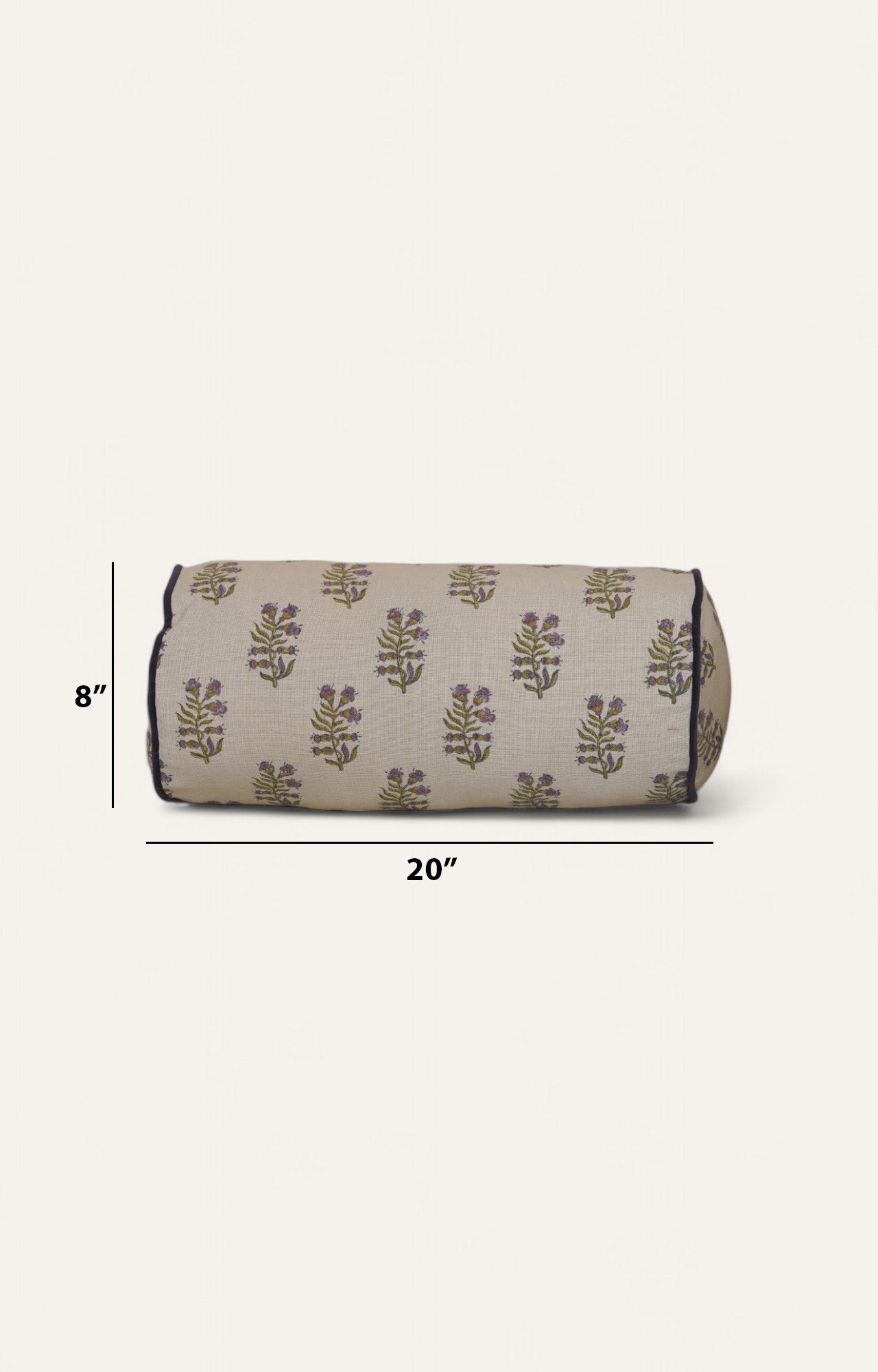 Lavender Bloom Neck Bolster Cover
