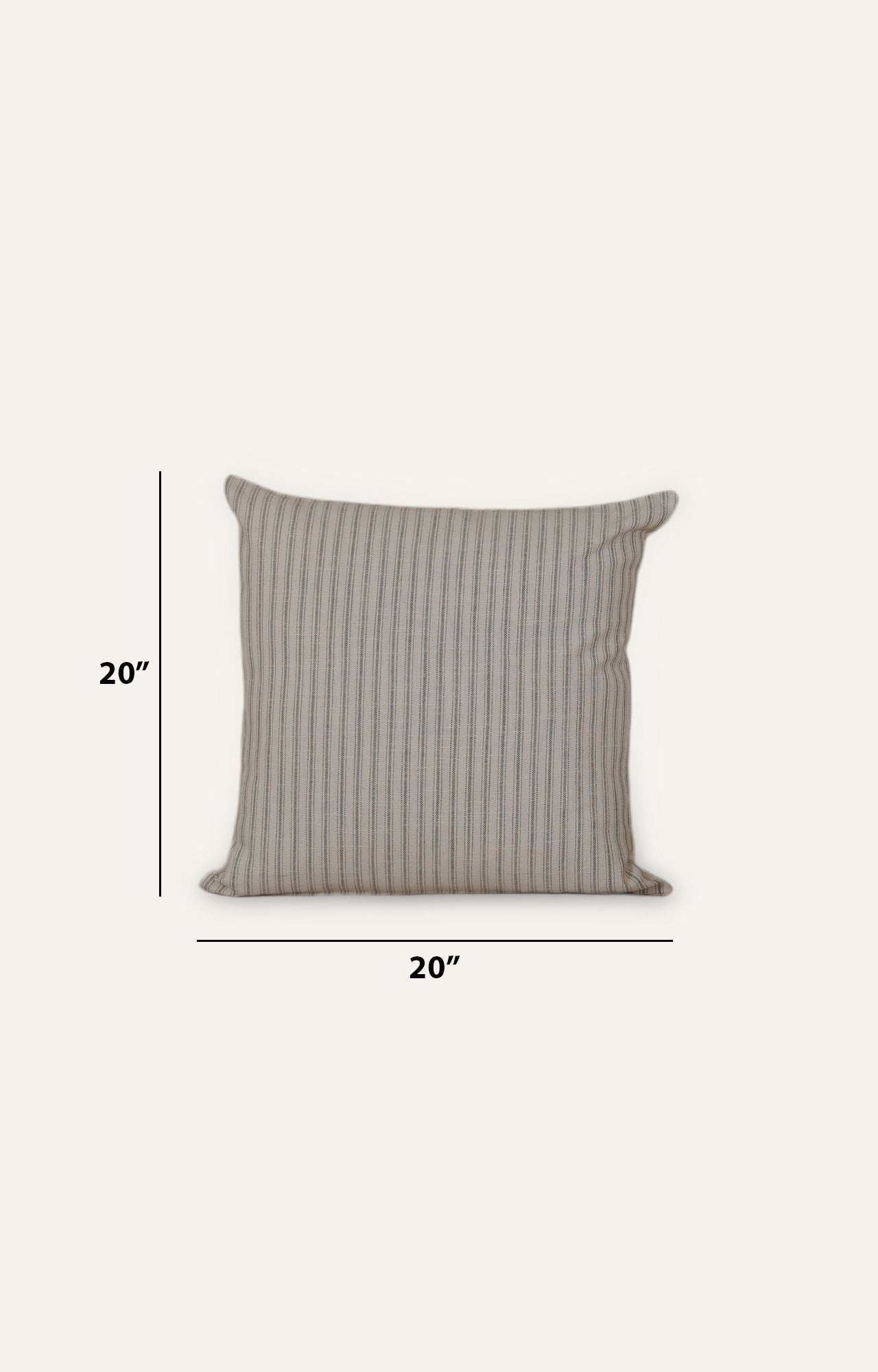 Coast Calmness: Handwoven Linen Cushion Cover