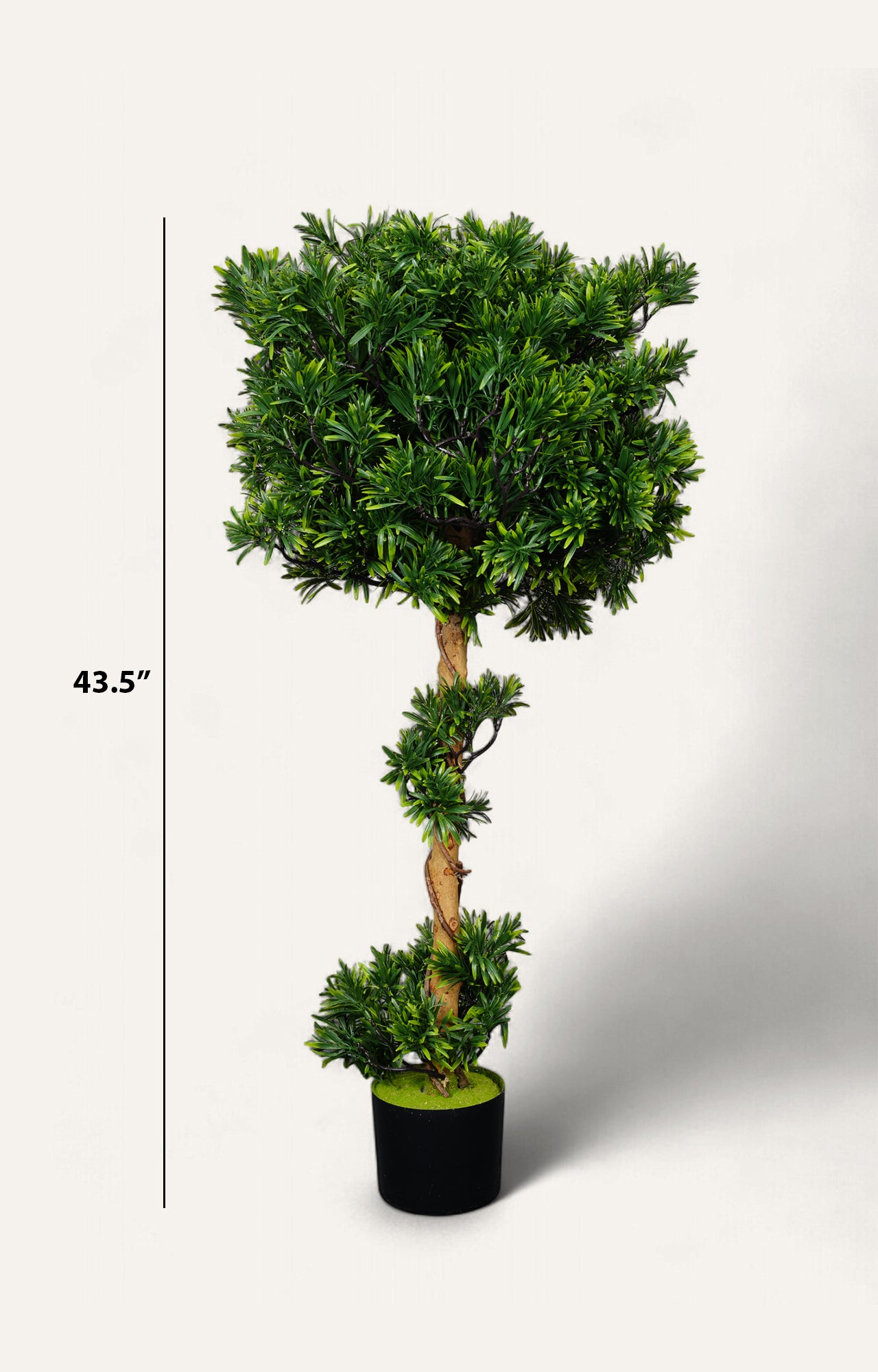 Artificial Podocarpus Spiral Topiary – 3.5 Feet