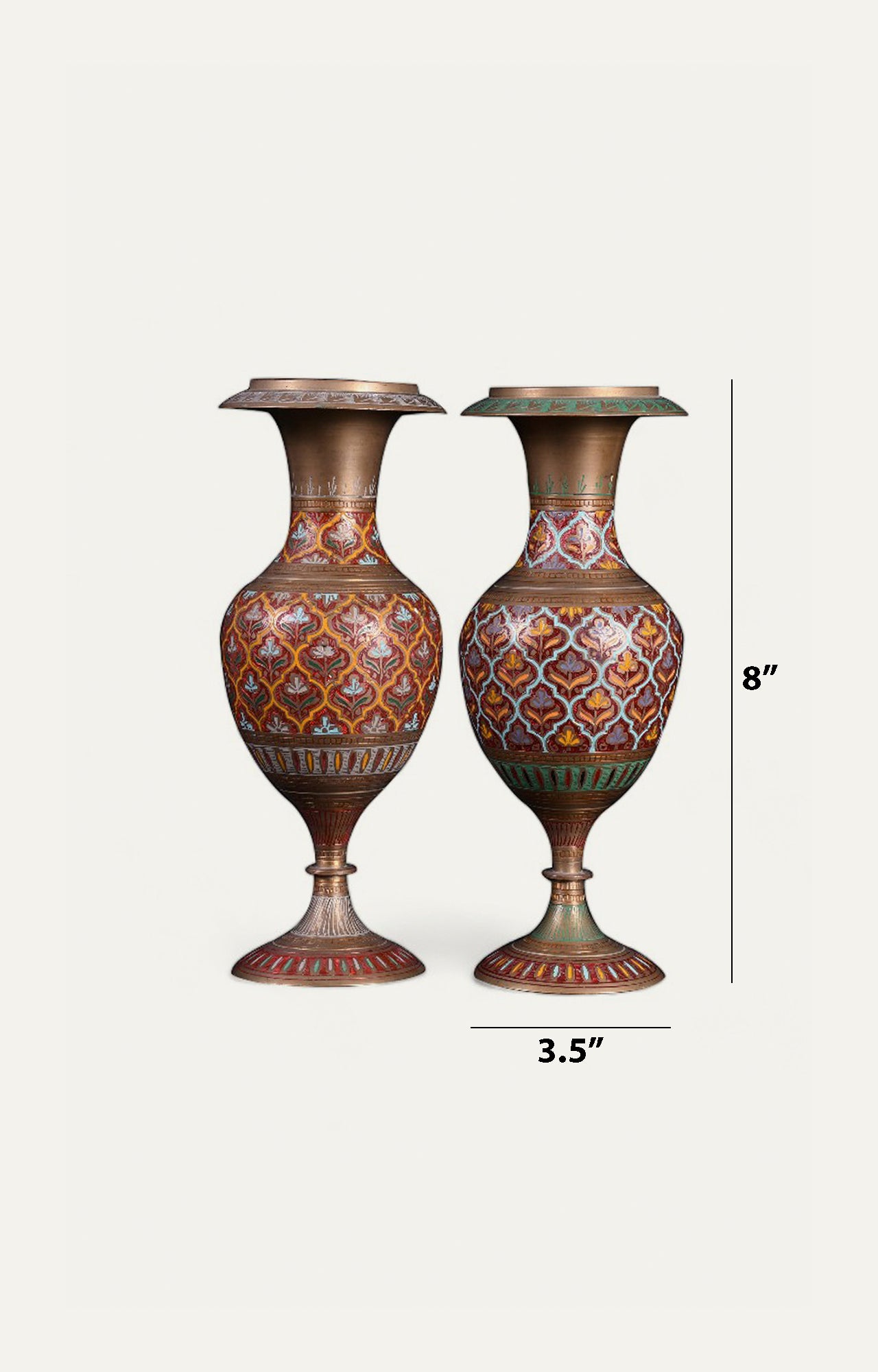 Brass Flower Pots - Set of 2