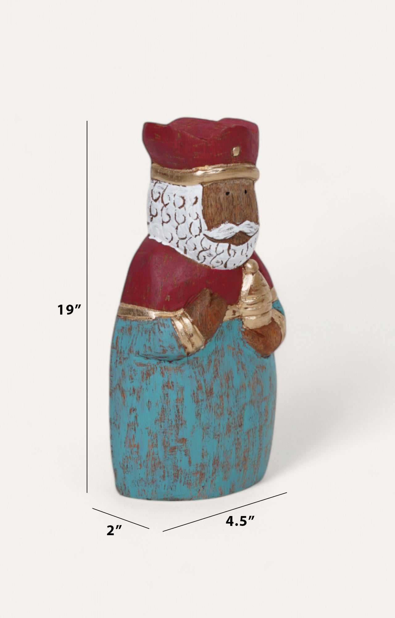 Basileus Santa Claus Christmas Decoration Pair