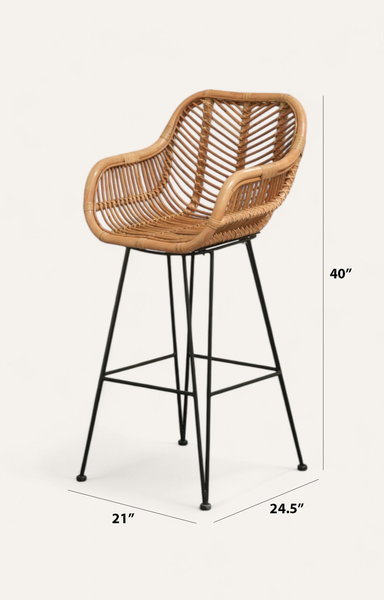 Tender Throne Rattan Bar chair