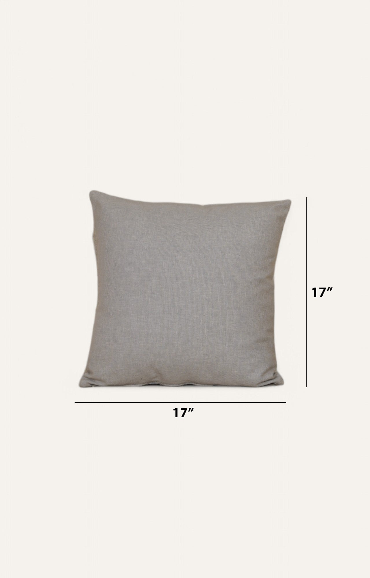 Monochromatic Grey Printed Cushion