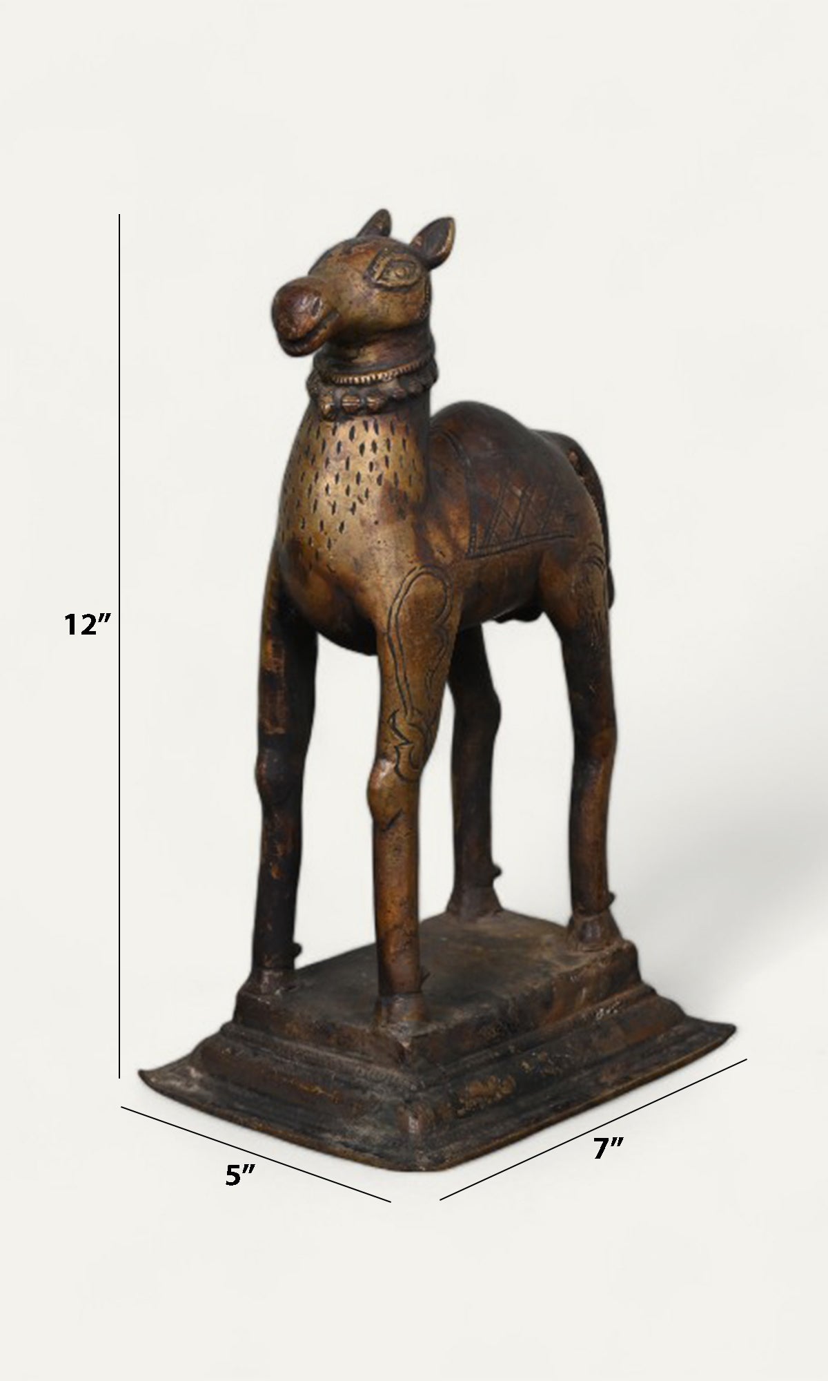 Camel Vahana Brass Sculpture