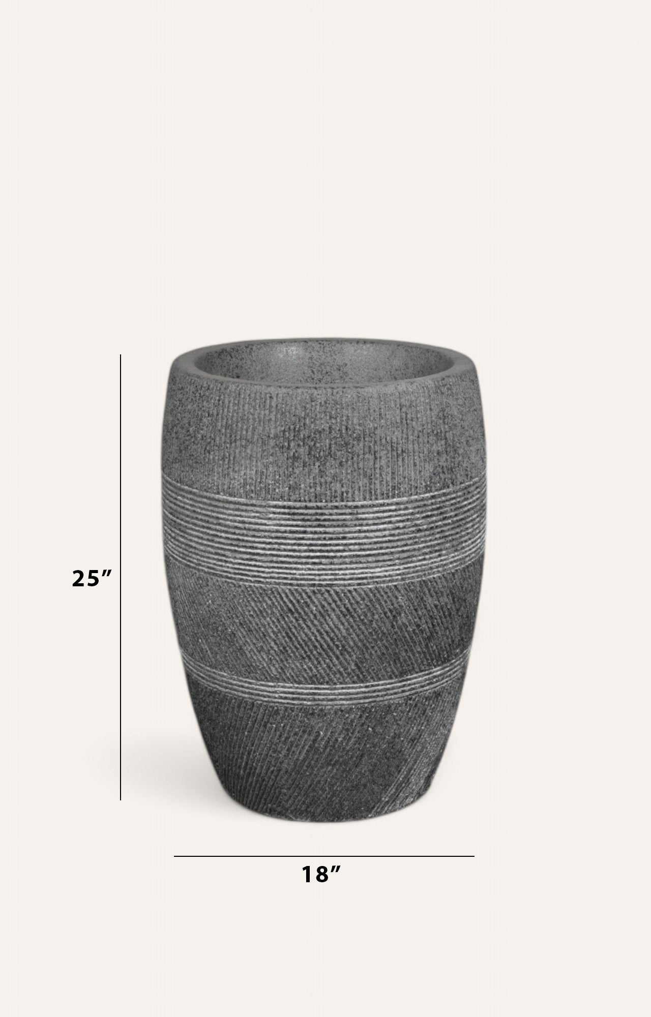 Sanded Texture Round Planter – Small