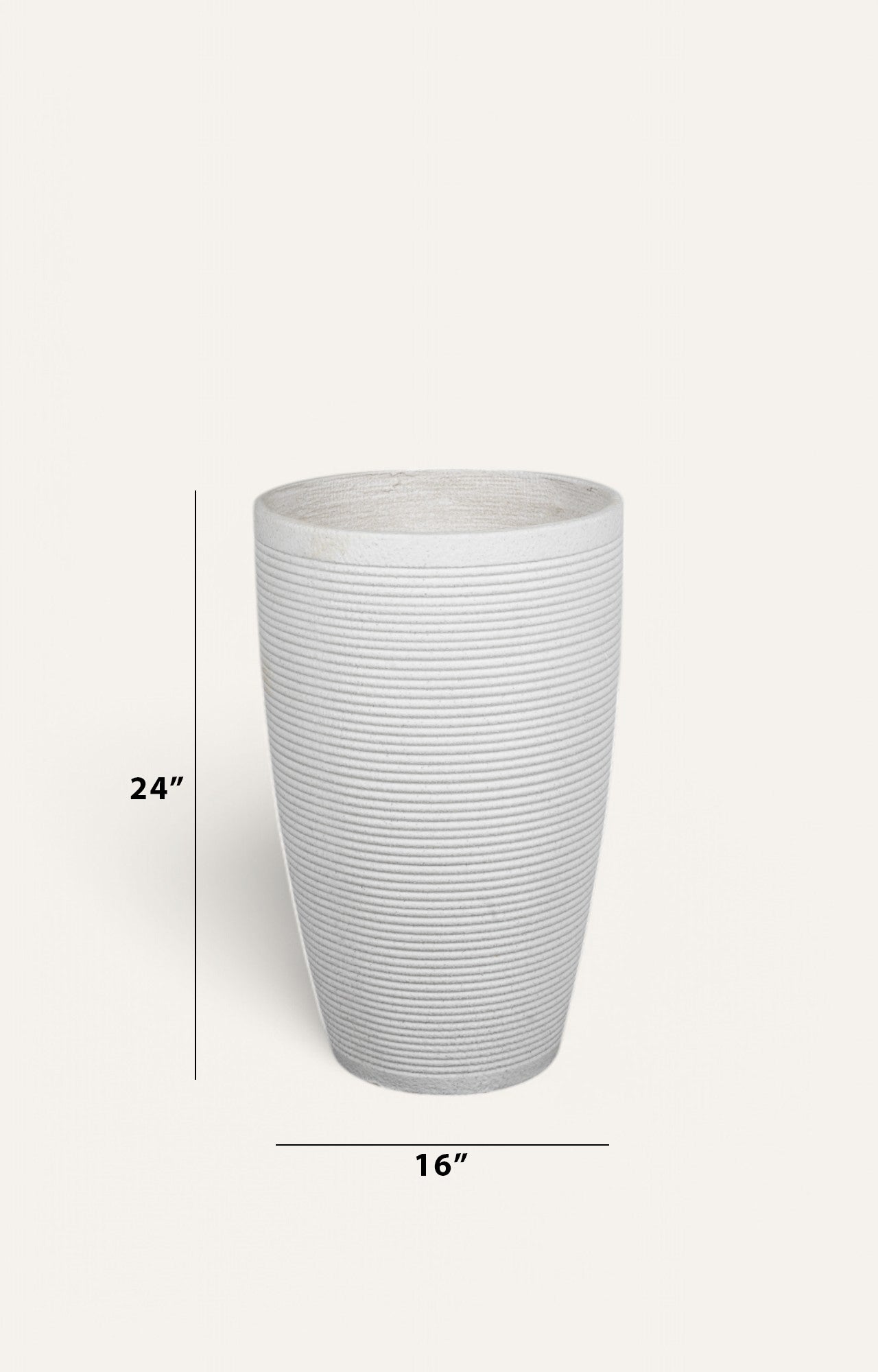 White resin Planter - Small