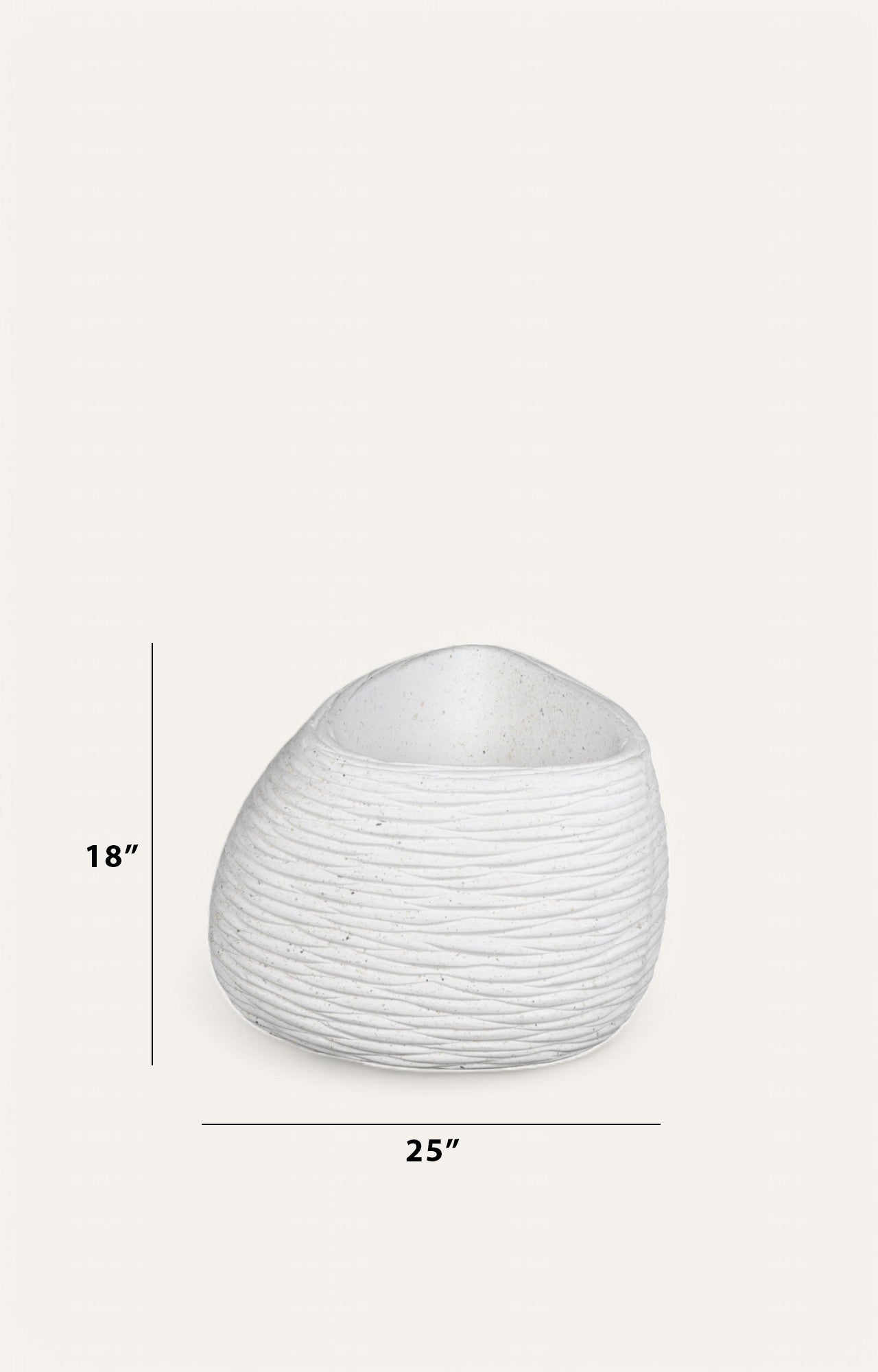 Ripple Resin Planter – Small