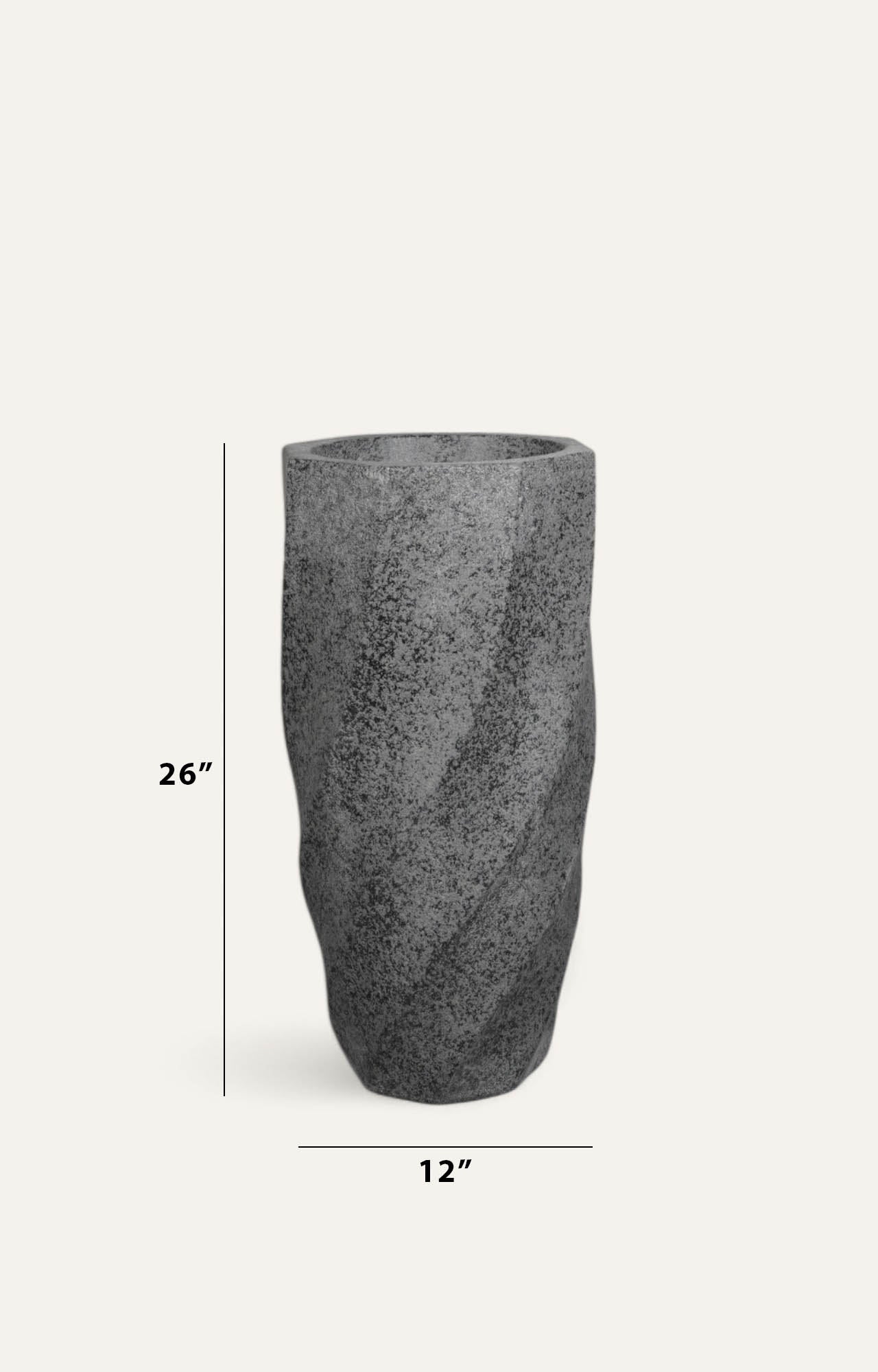 Twisted Stone Planters - small