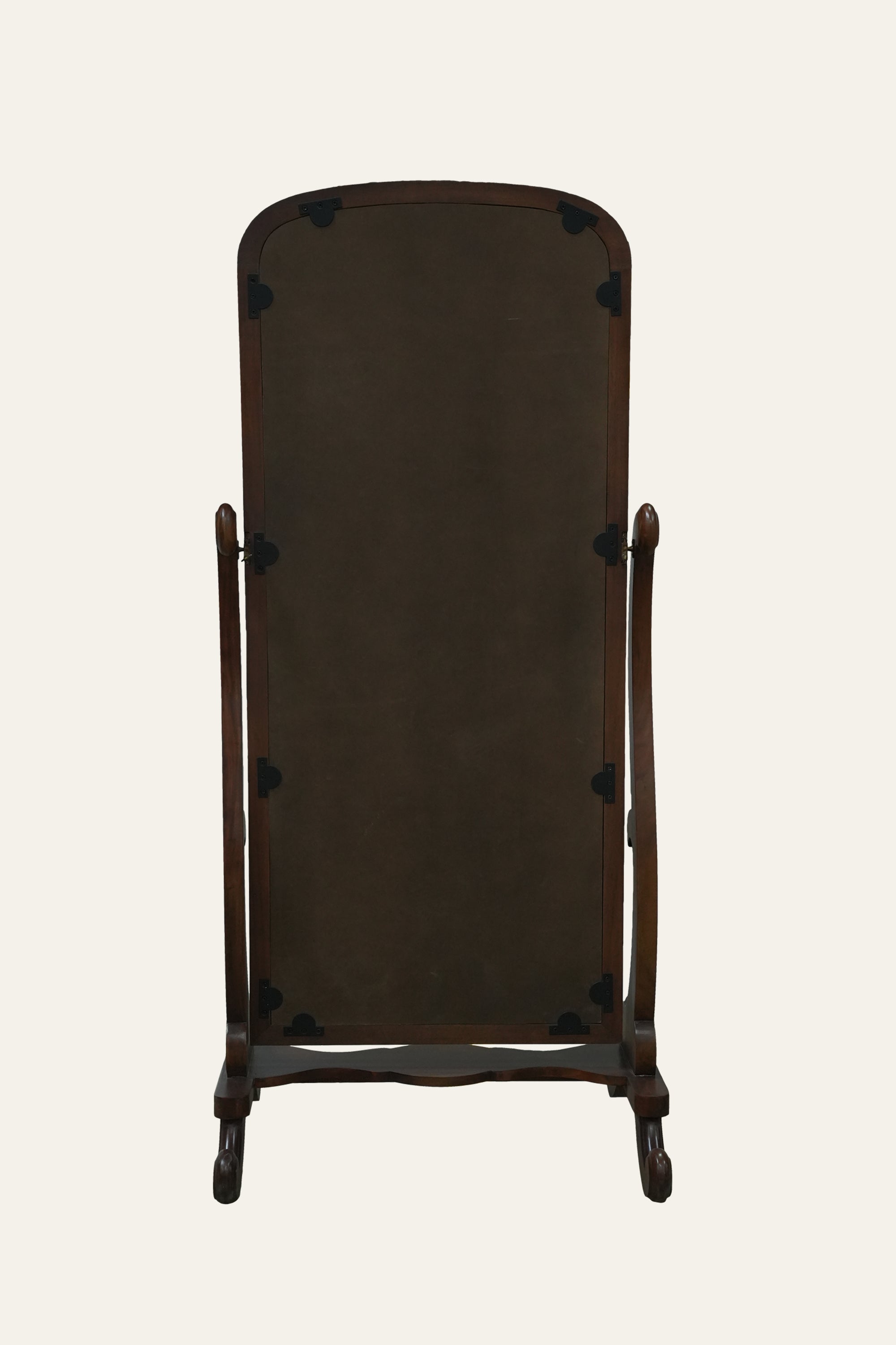 teak framed standing mirror
