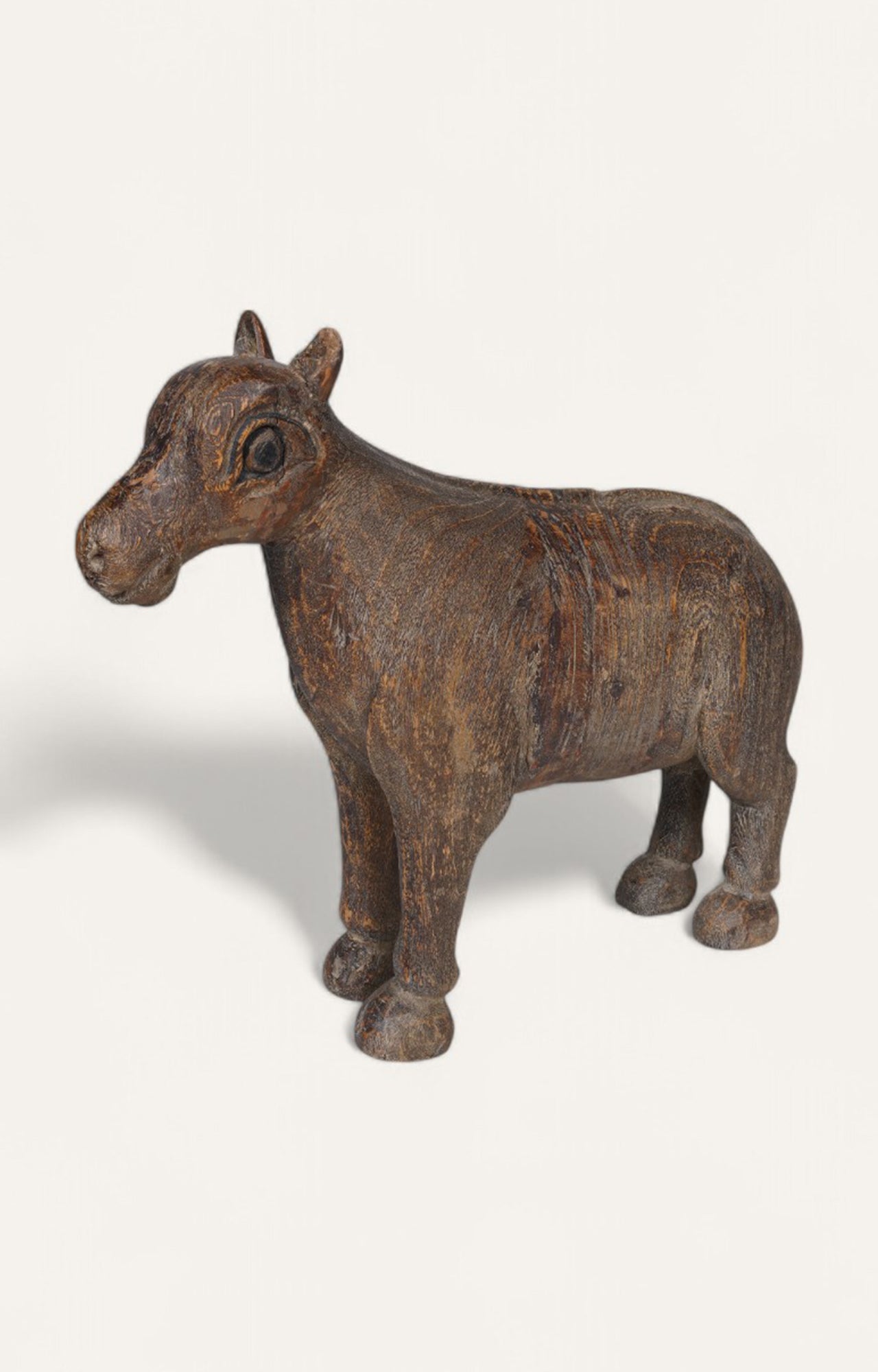 teak horse figurine