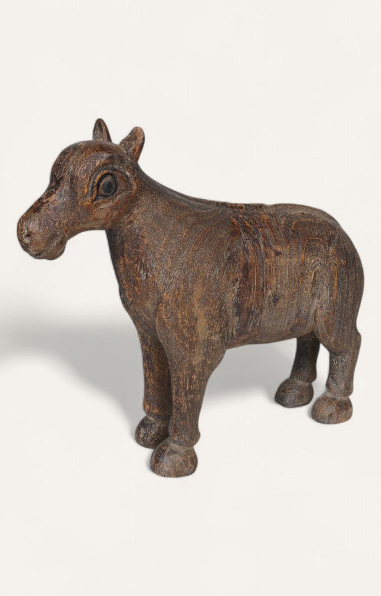 teak horse figurine