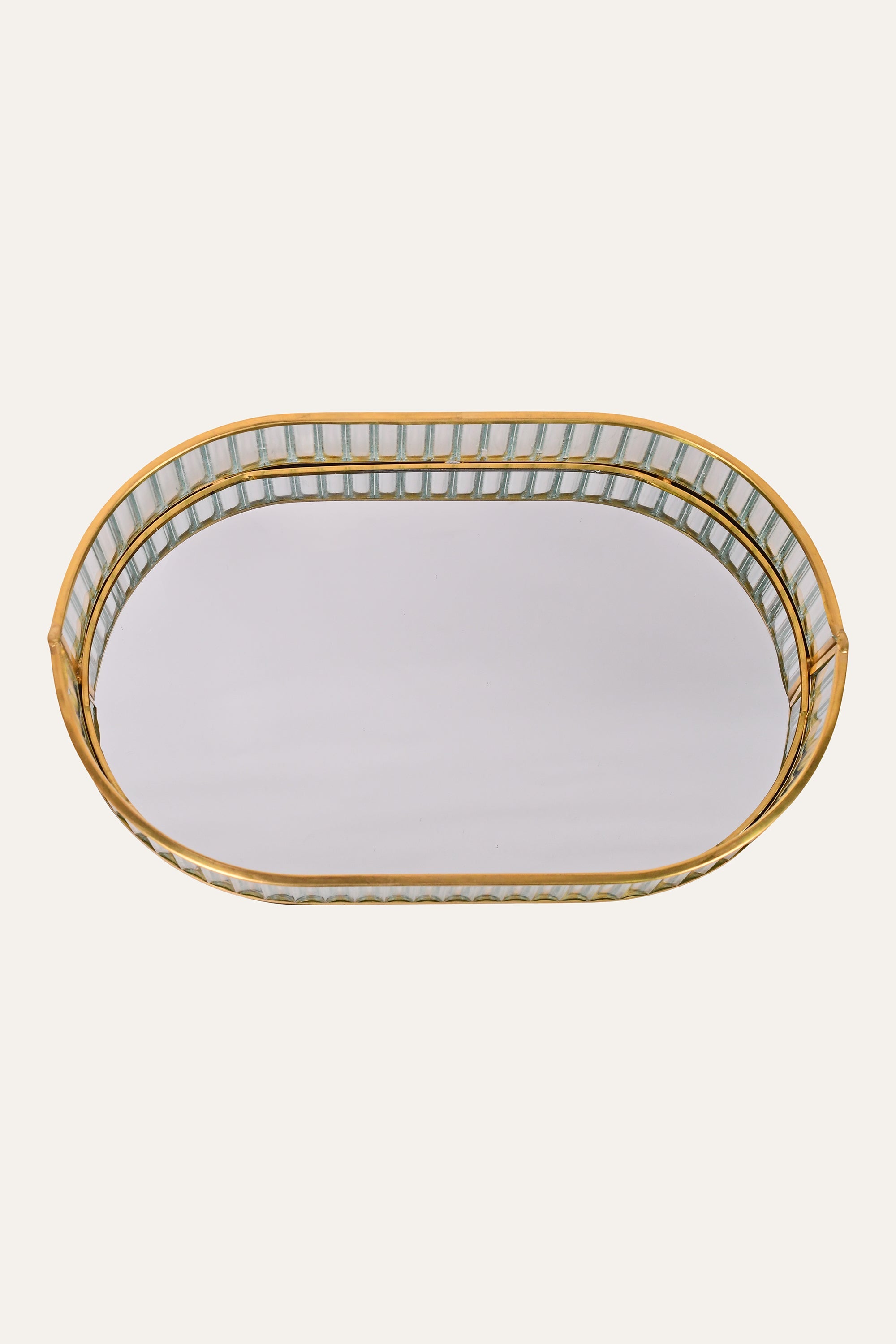 textured gold organizer tray
