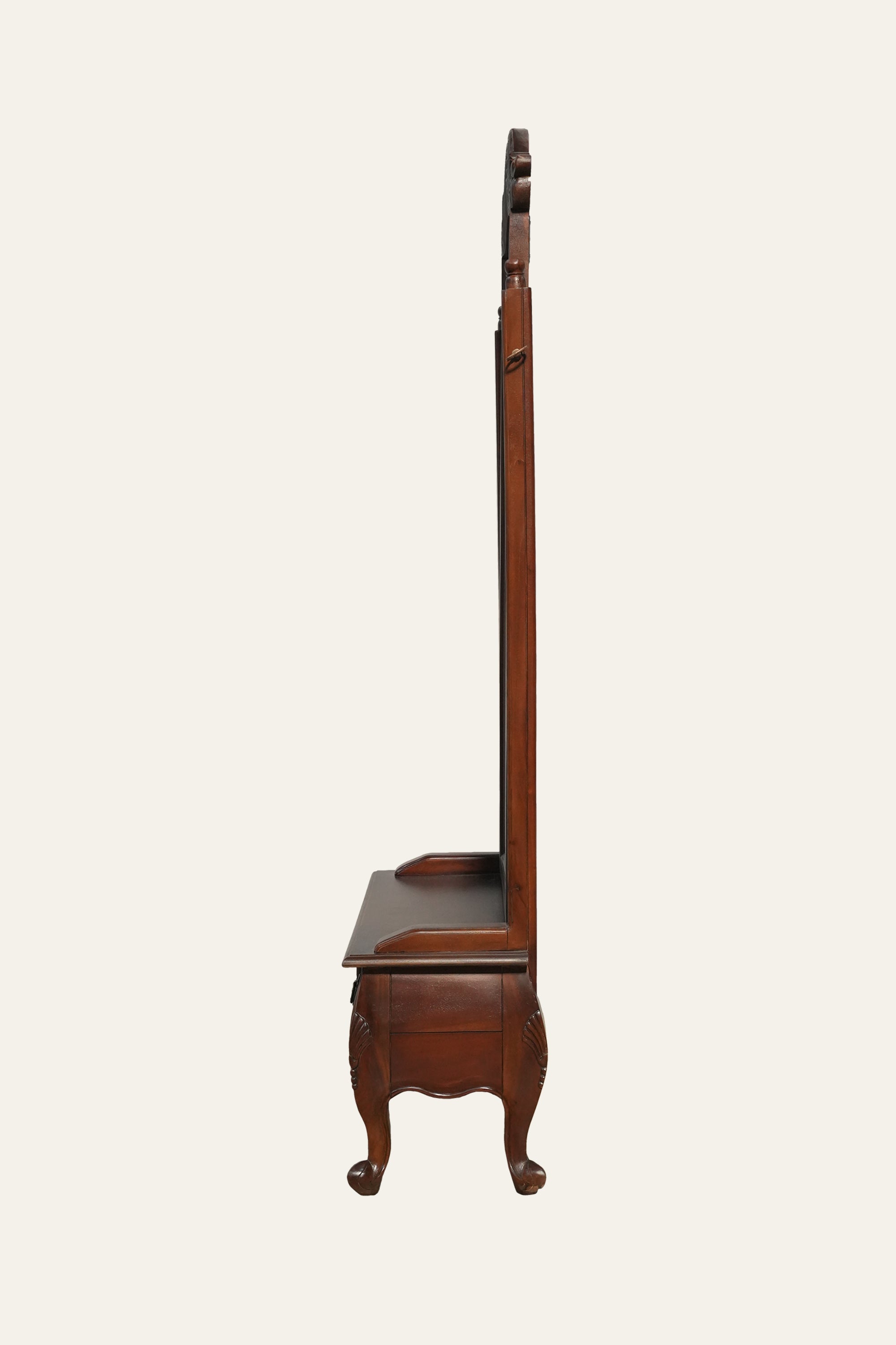 traditional wooden dressing mirror