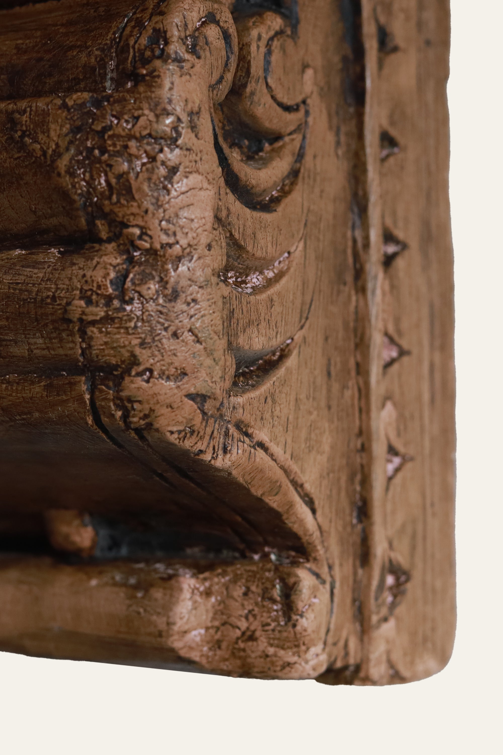 traditional wooden shelf support corbel