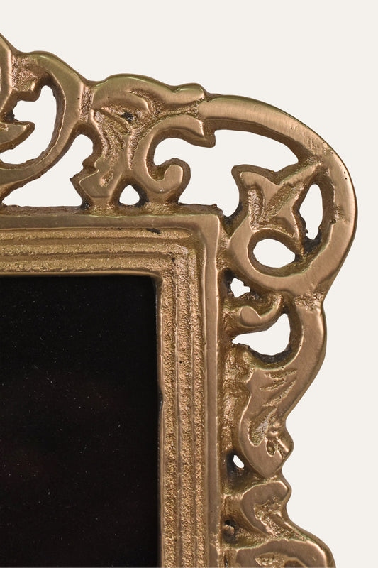 vintage brass photo frame