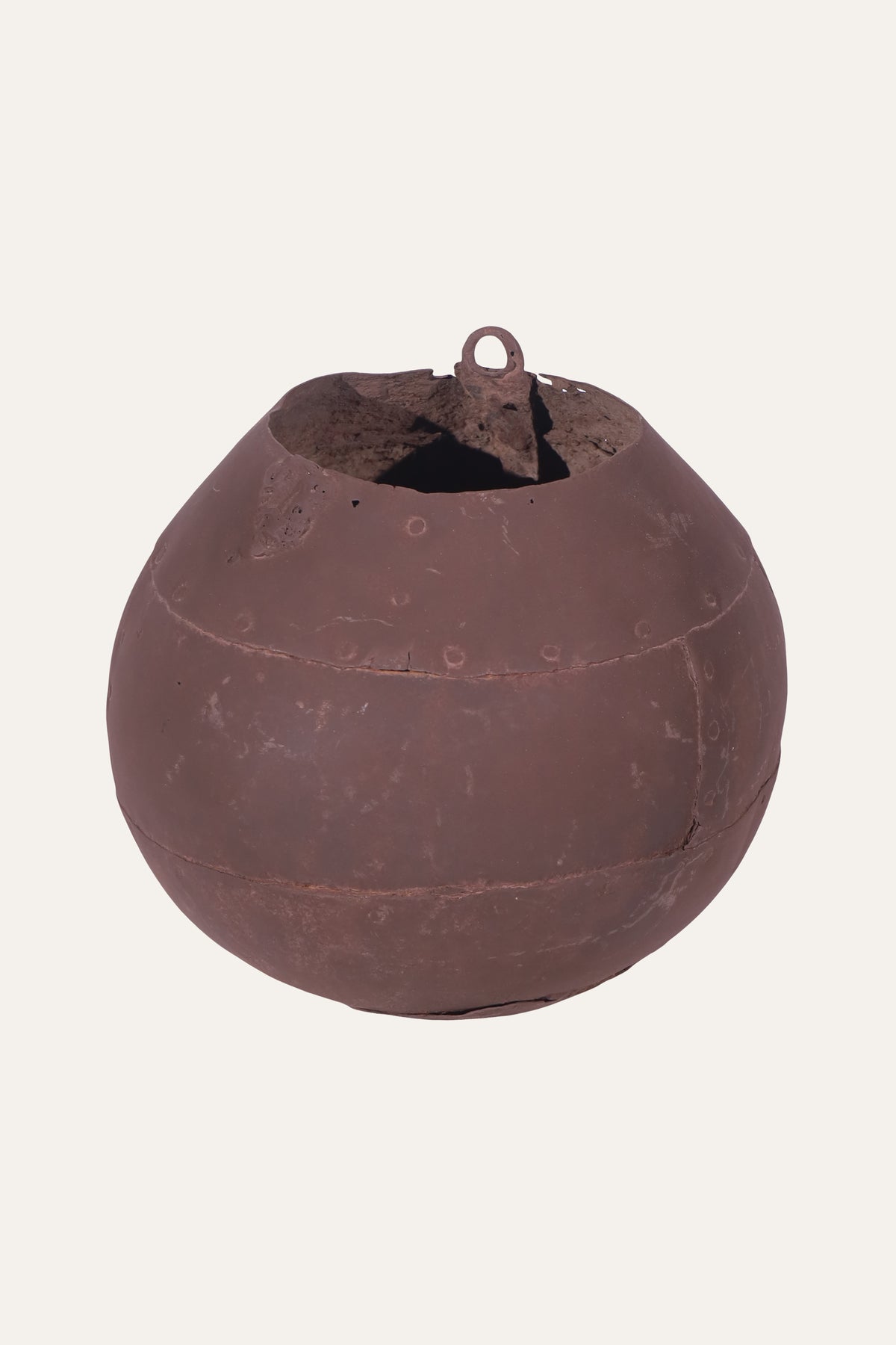 vintage metal pot for home decor