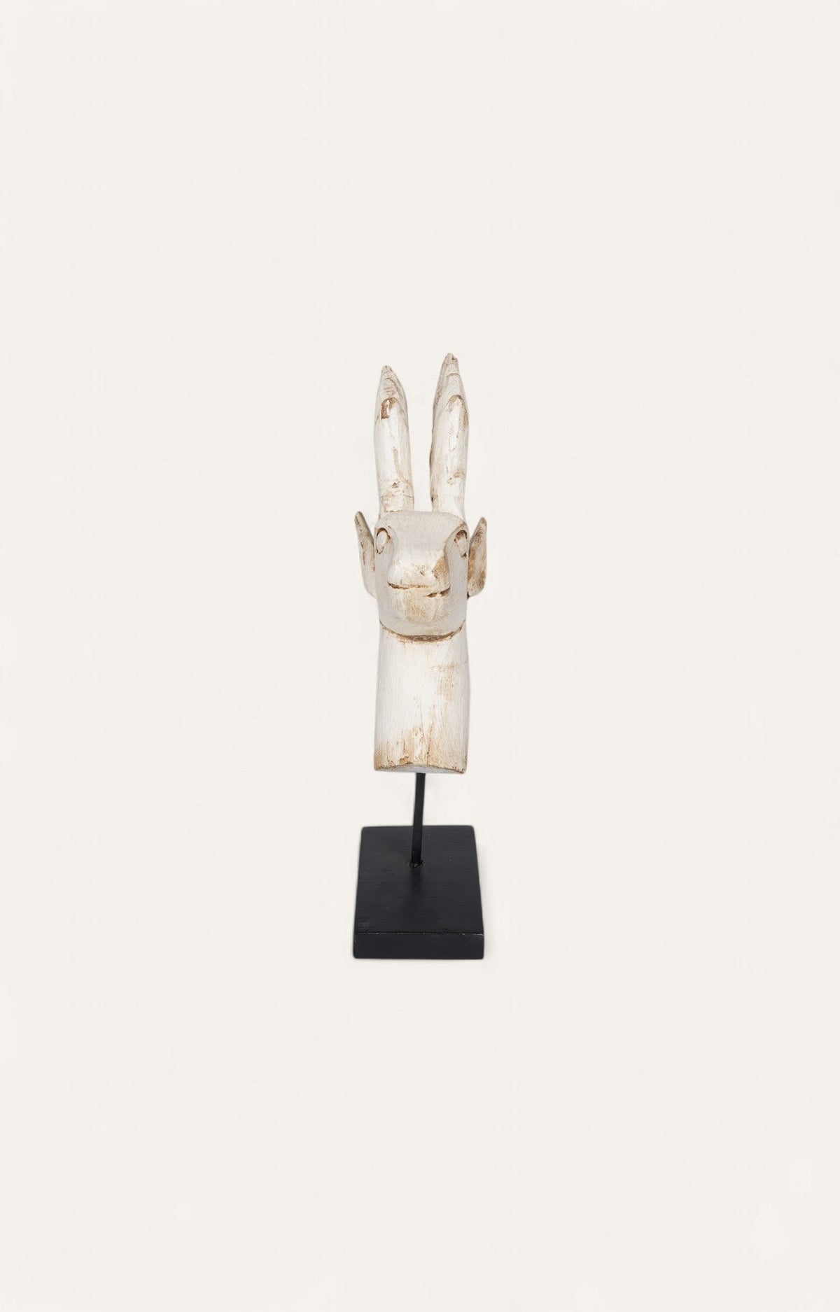 white deer sculpture