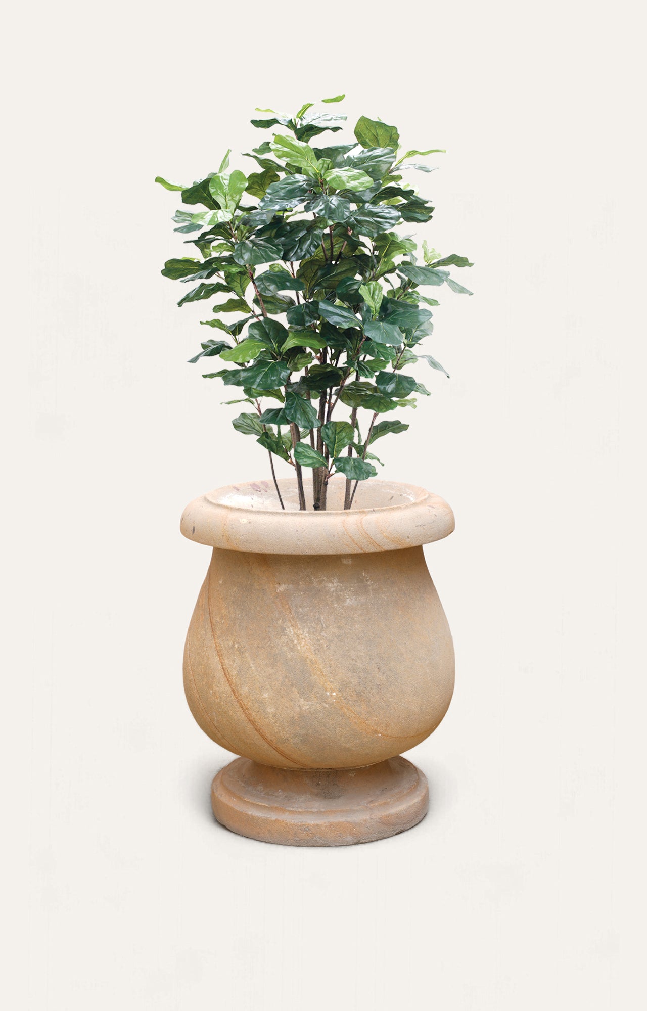 Curved Sand Stone Planter