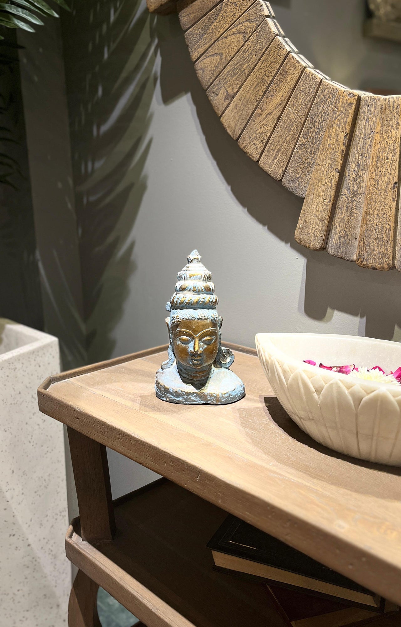 Rare and Vintage Lord Shiva Cement Bust