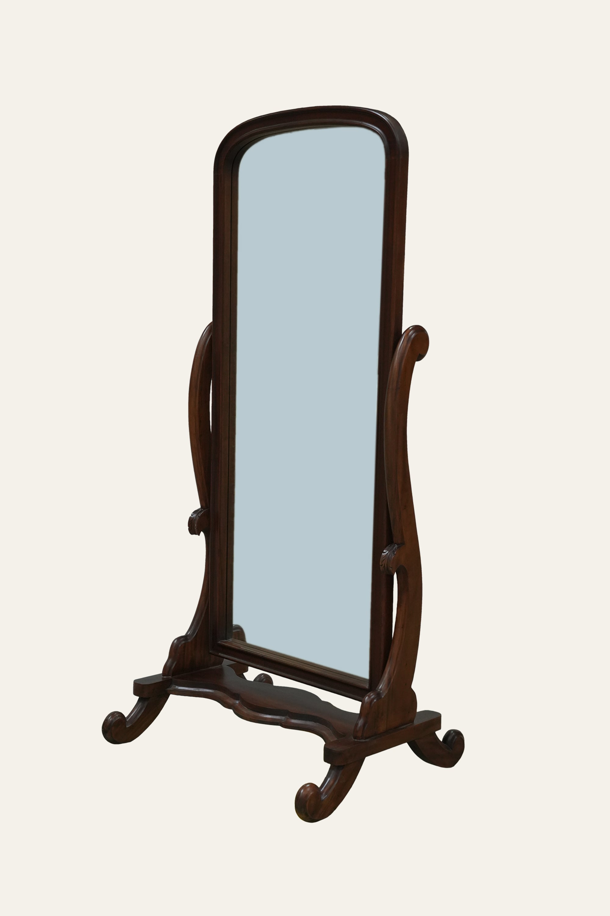 wooden bedroom cheval mirror