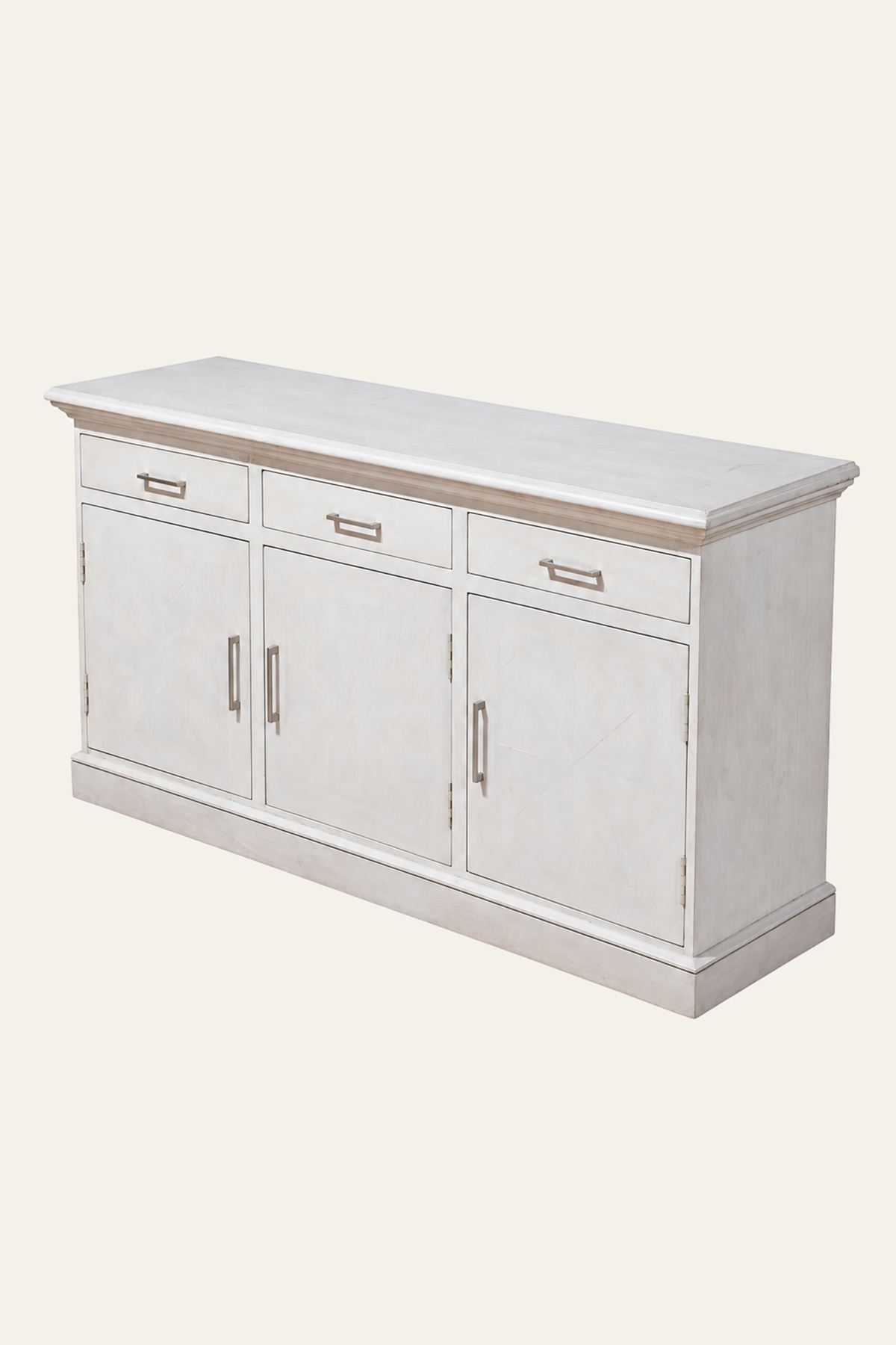 wooden sideboard with drawers and doors