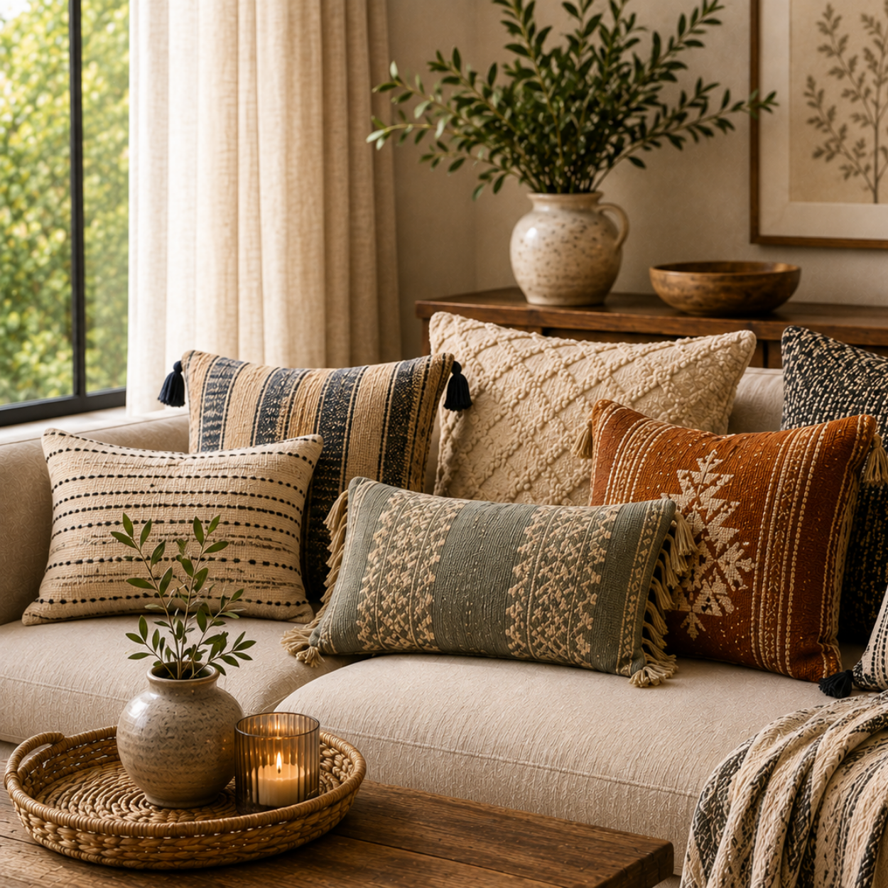 Buy Handwoven Cushions Online - Fusion Furnishing