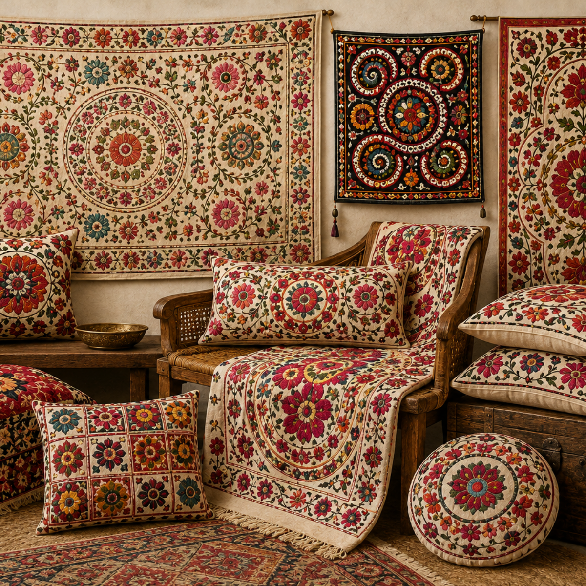 Buy Suzani Online - Fusion Furnishing