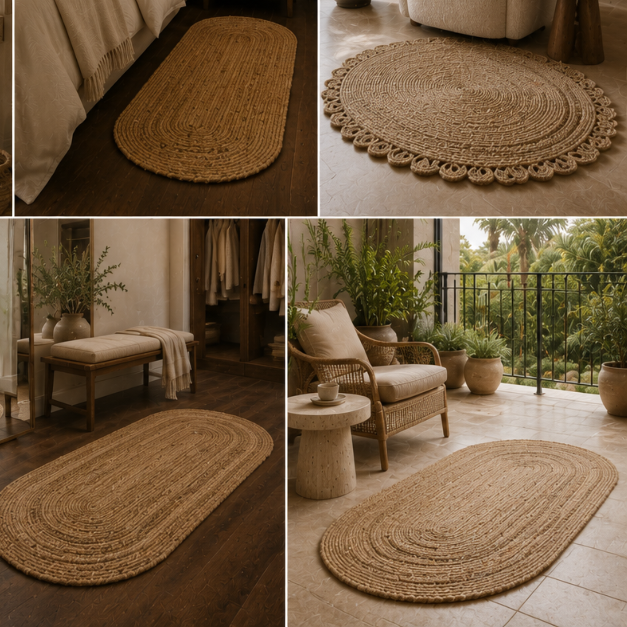 Premium Jute Fur Mats
