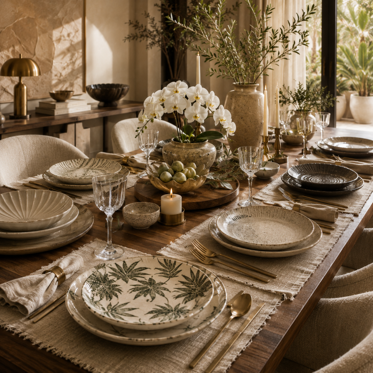 premium ceramic and glass dinner plates
