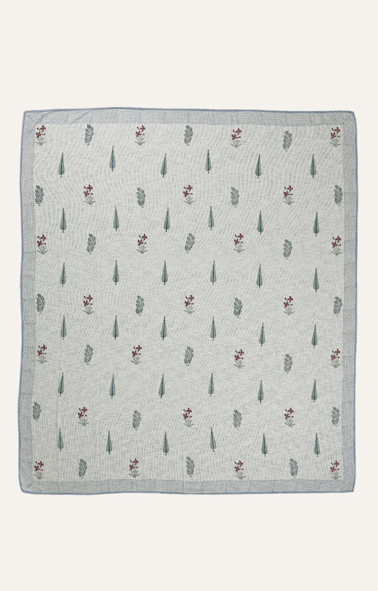 Blooming Comfort: Jaipuri Block Print Bedsheet (Set of 3)