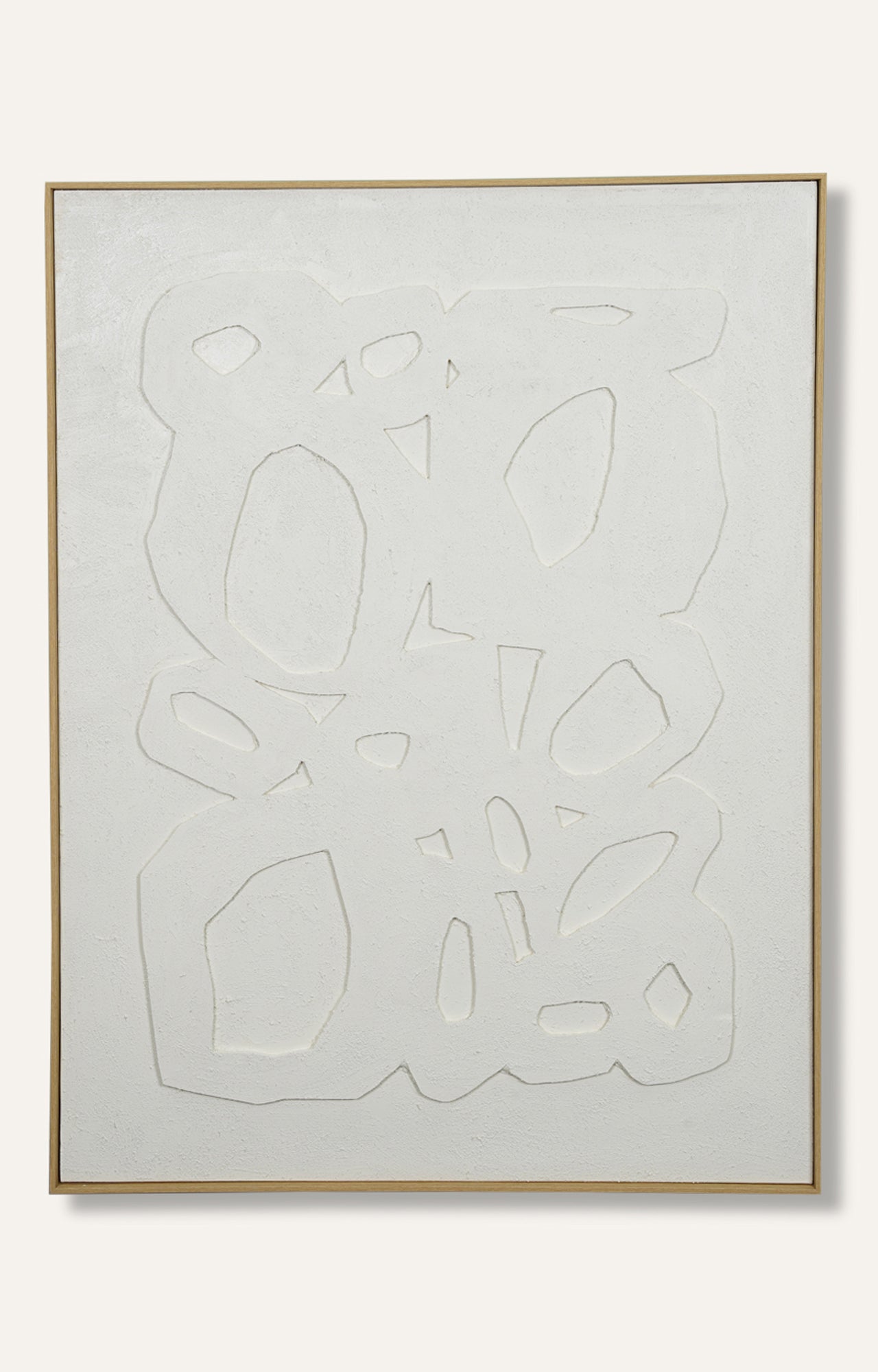 3D Abstract Relief Art with Frame