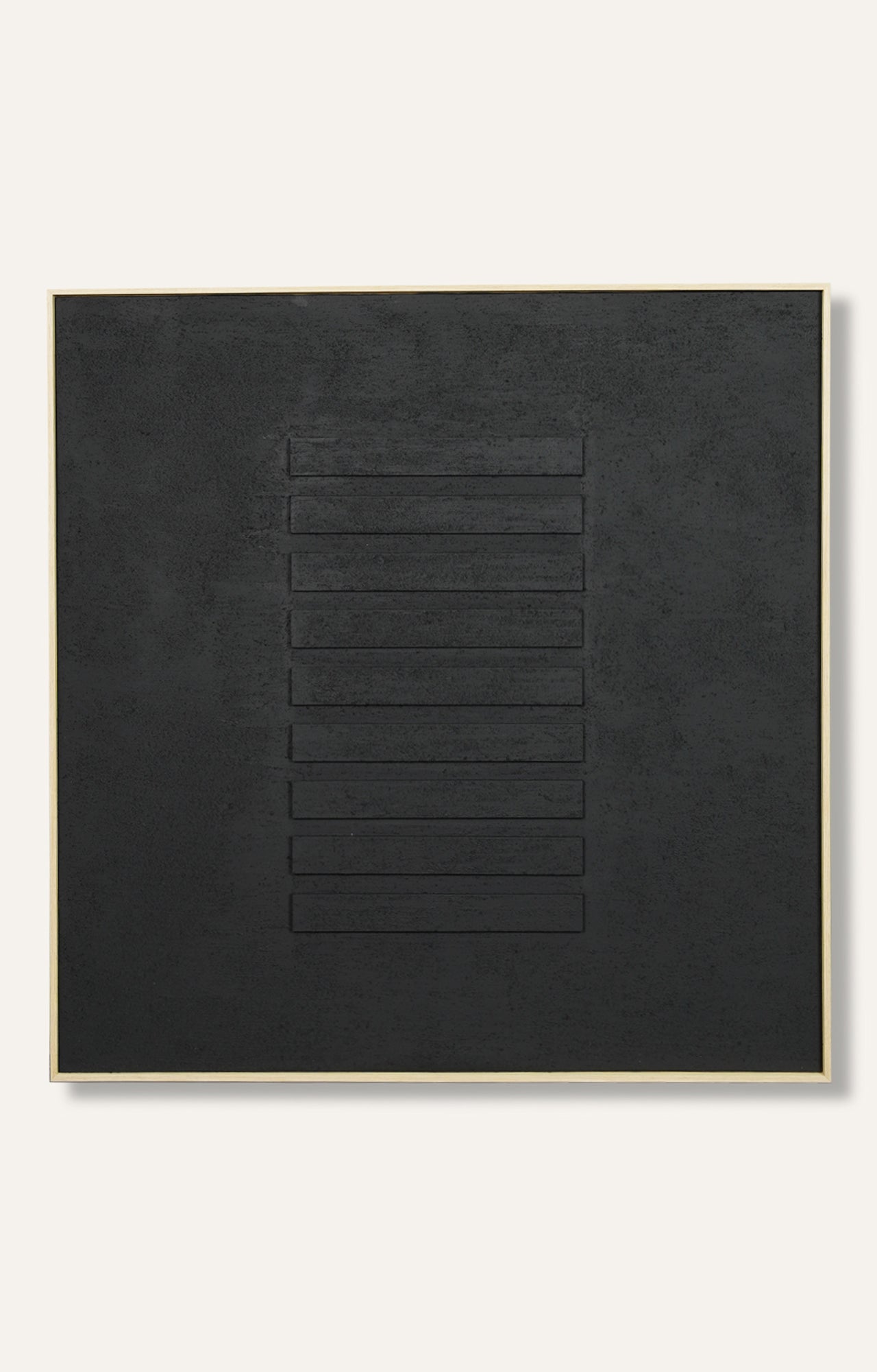 Shadow Black 3D Relief Canvas Art wit Frame