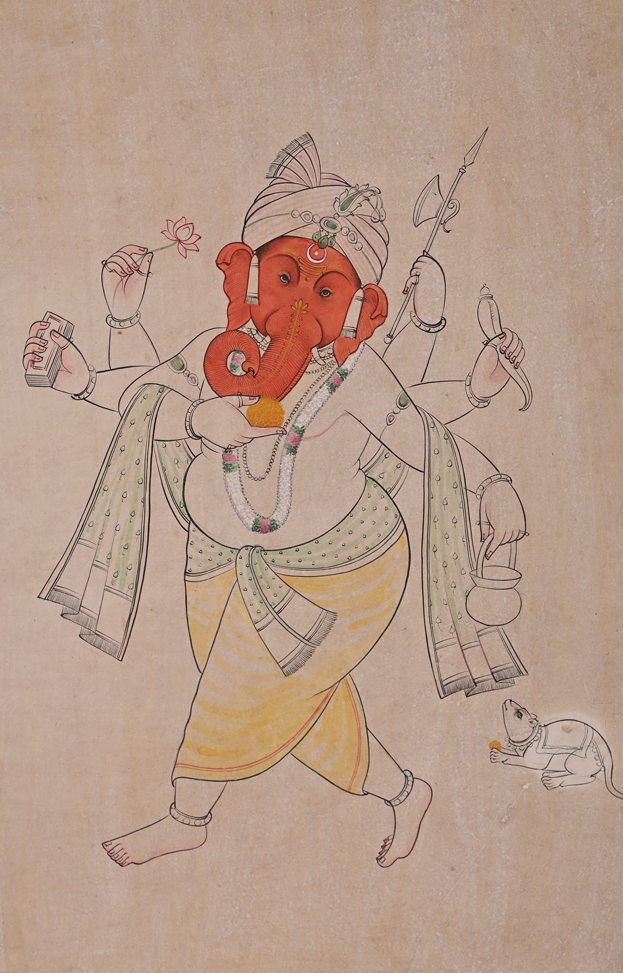 Ganesh Dancing Painting