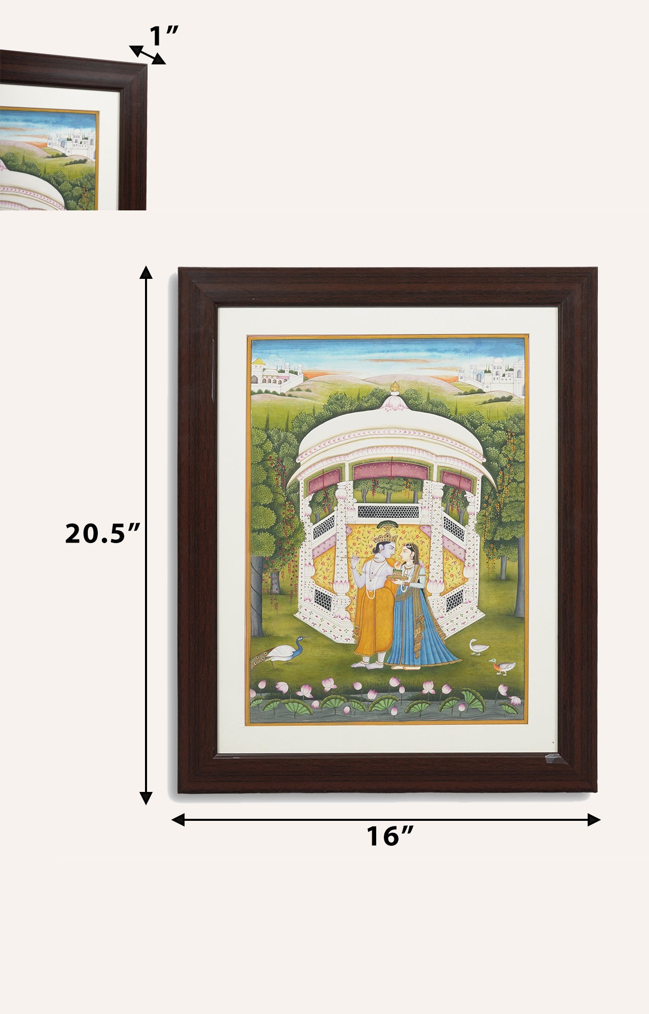 Radha and Krishna in Verdant Grove