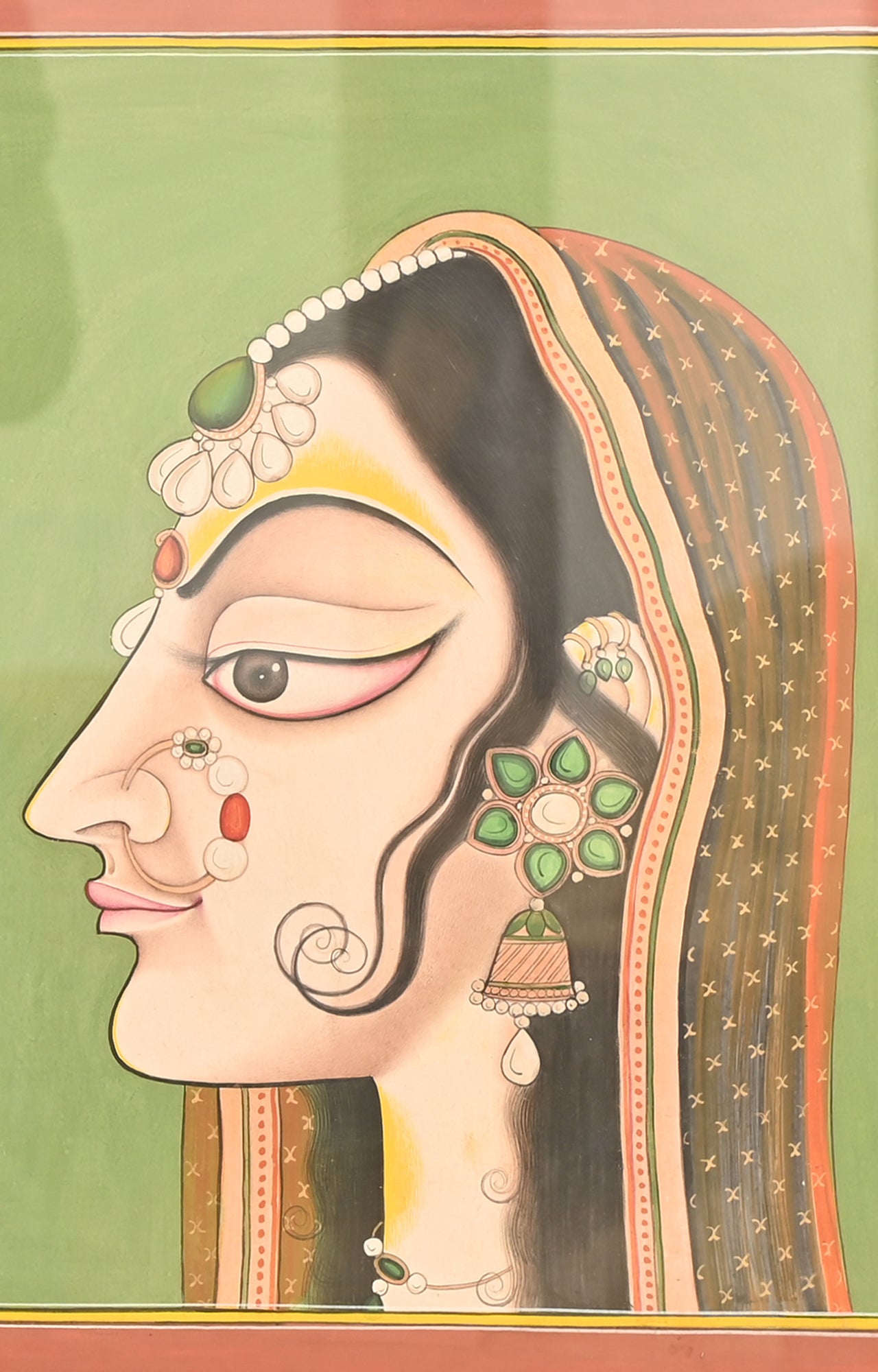 eyes of Radha - Krishna Painting