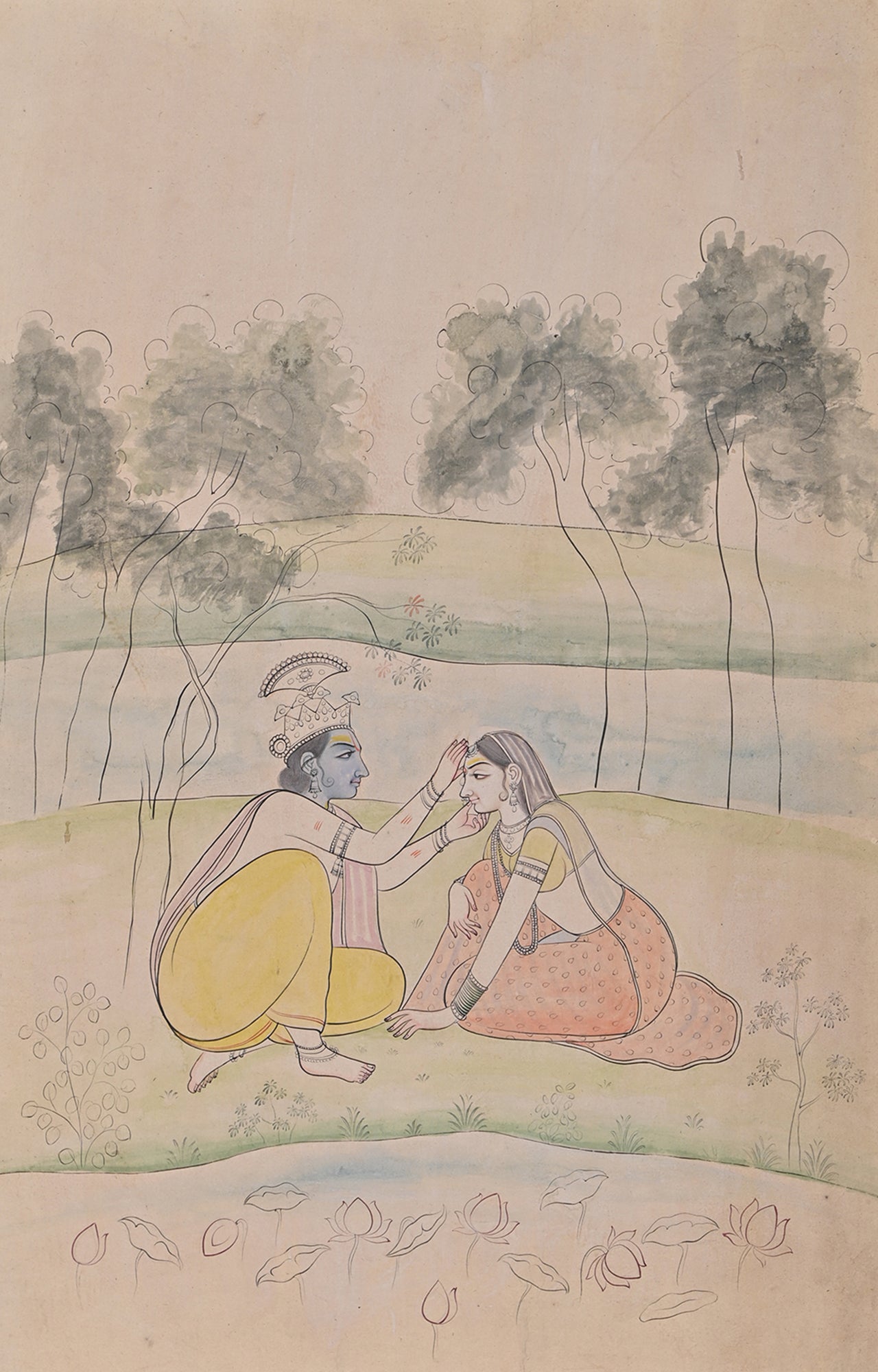 Radha Krishna painting