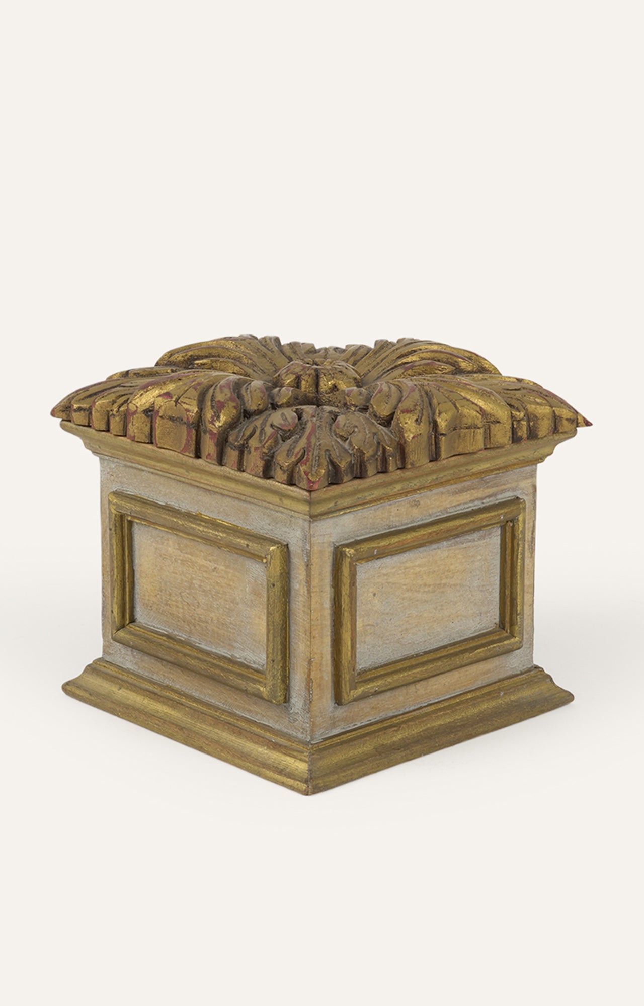 Hand-Carved Mango Wood Trinket Box