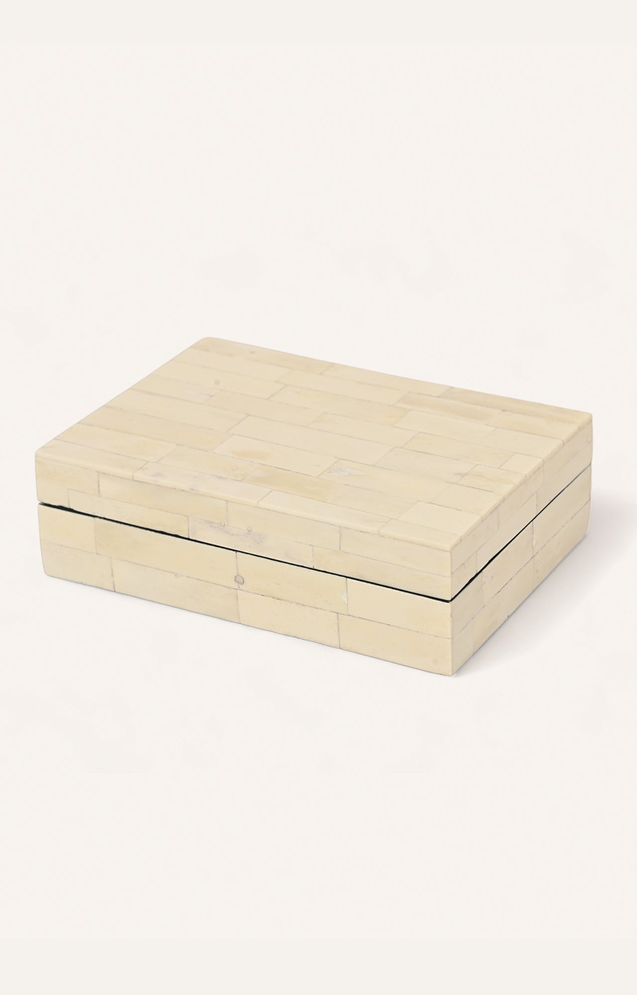 Rectangular Bone Inlay Keepsake Box