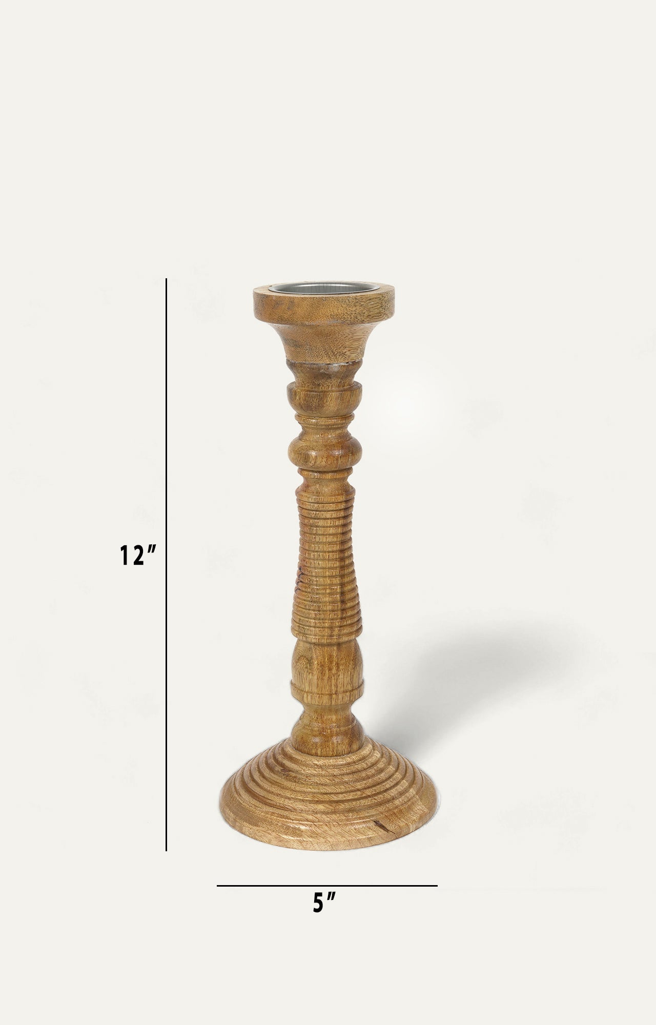Wooden candle stand
