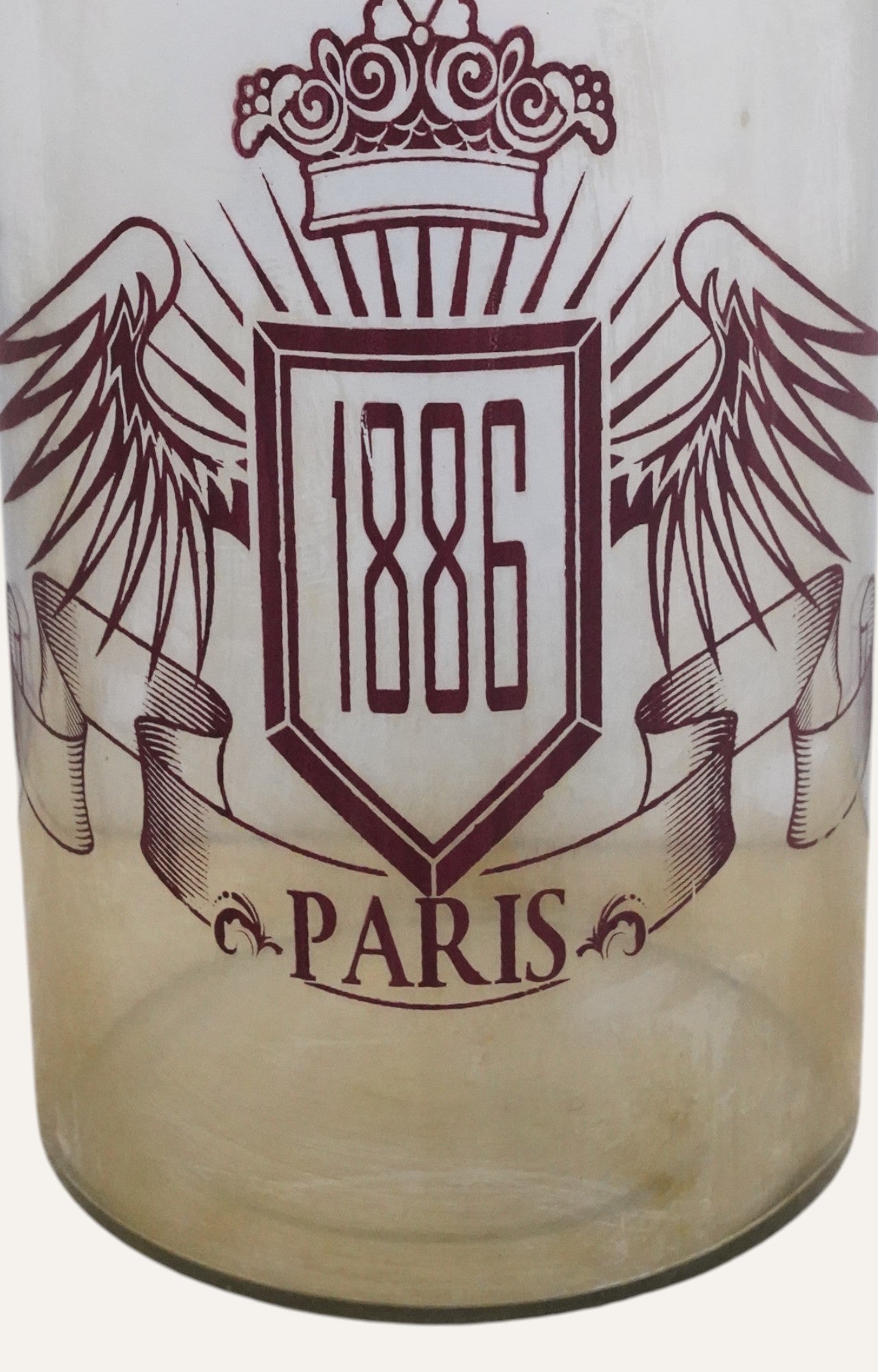 Vintage-style glass bottle