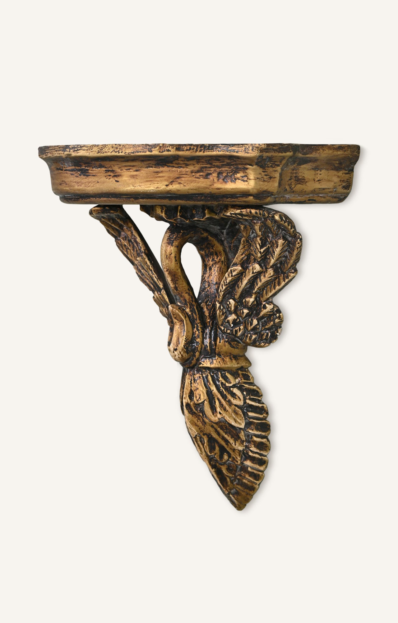 FRENCH, CARVED, WOODEN WALL BRACKETS