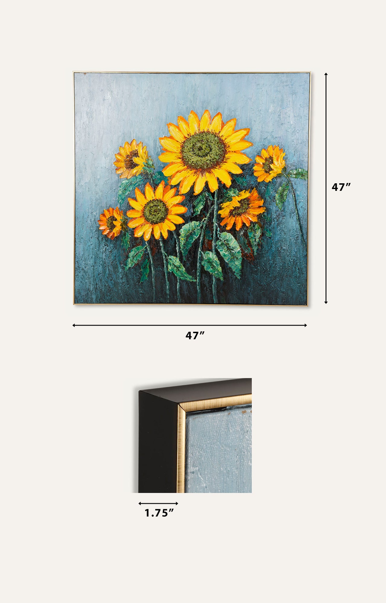 Sun Floral Oil Painting