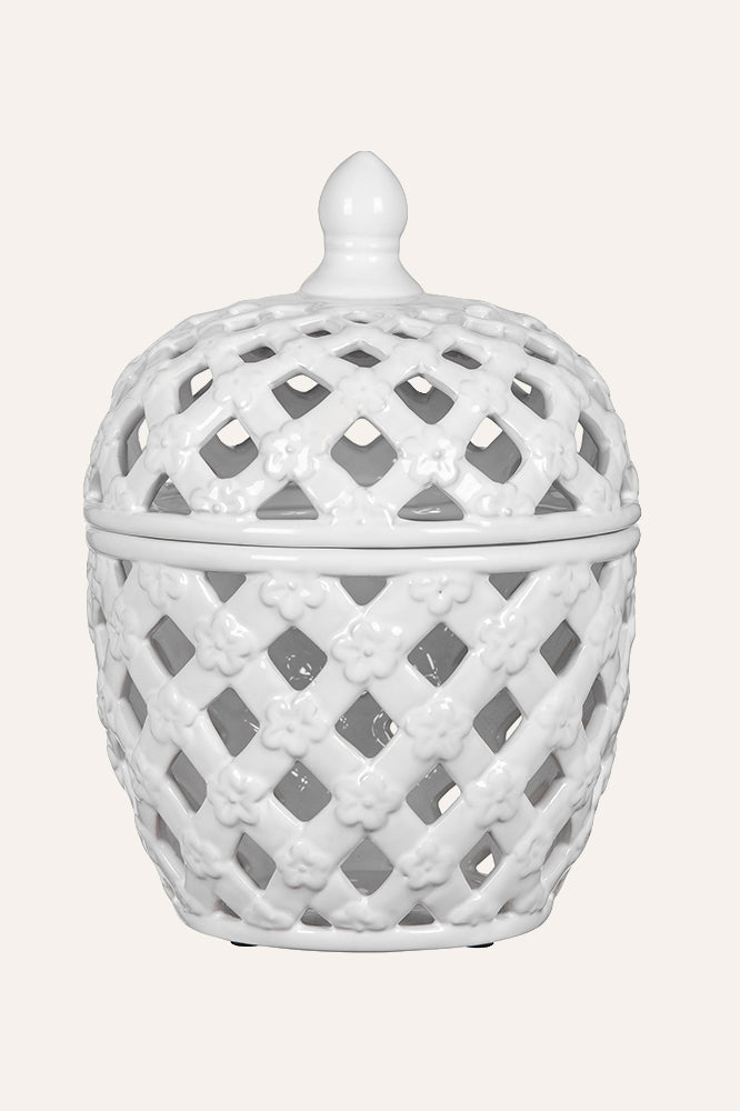 Decorative Lattice Jar -Big