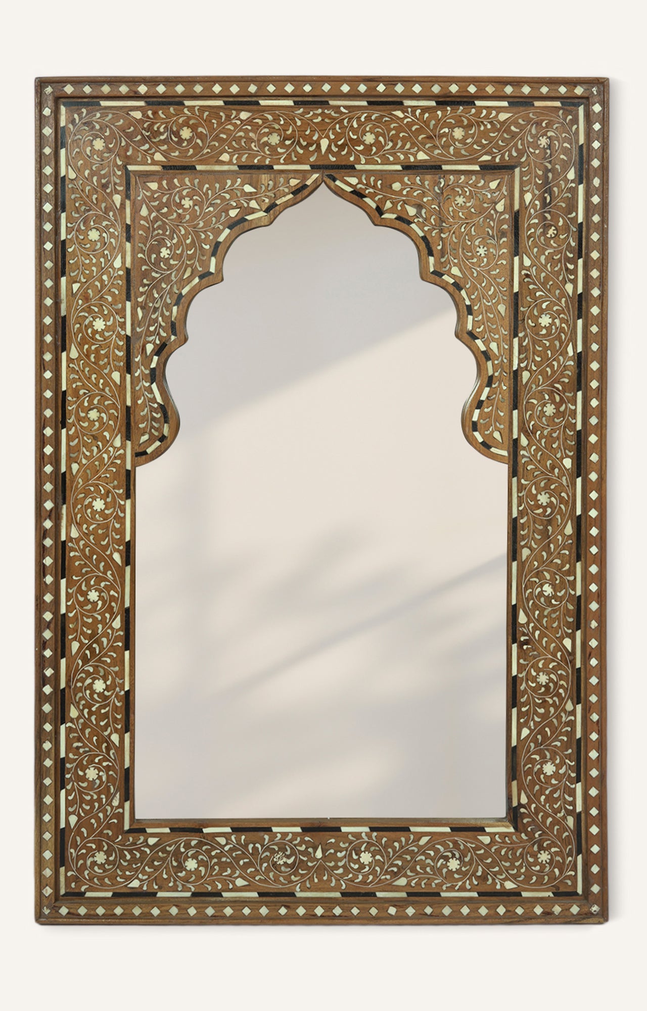 Mughal Bone Inlay Mirror